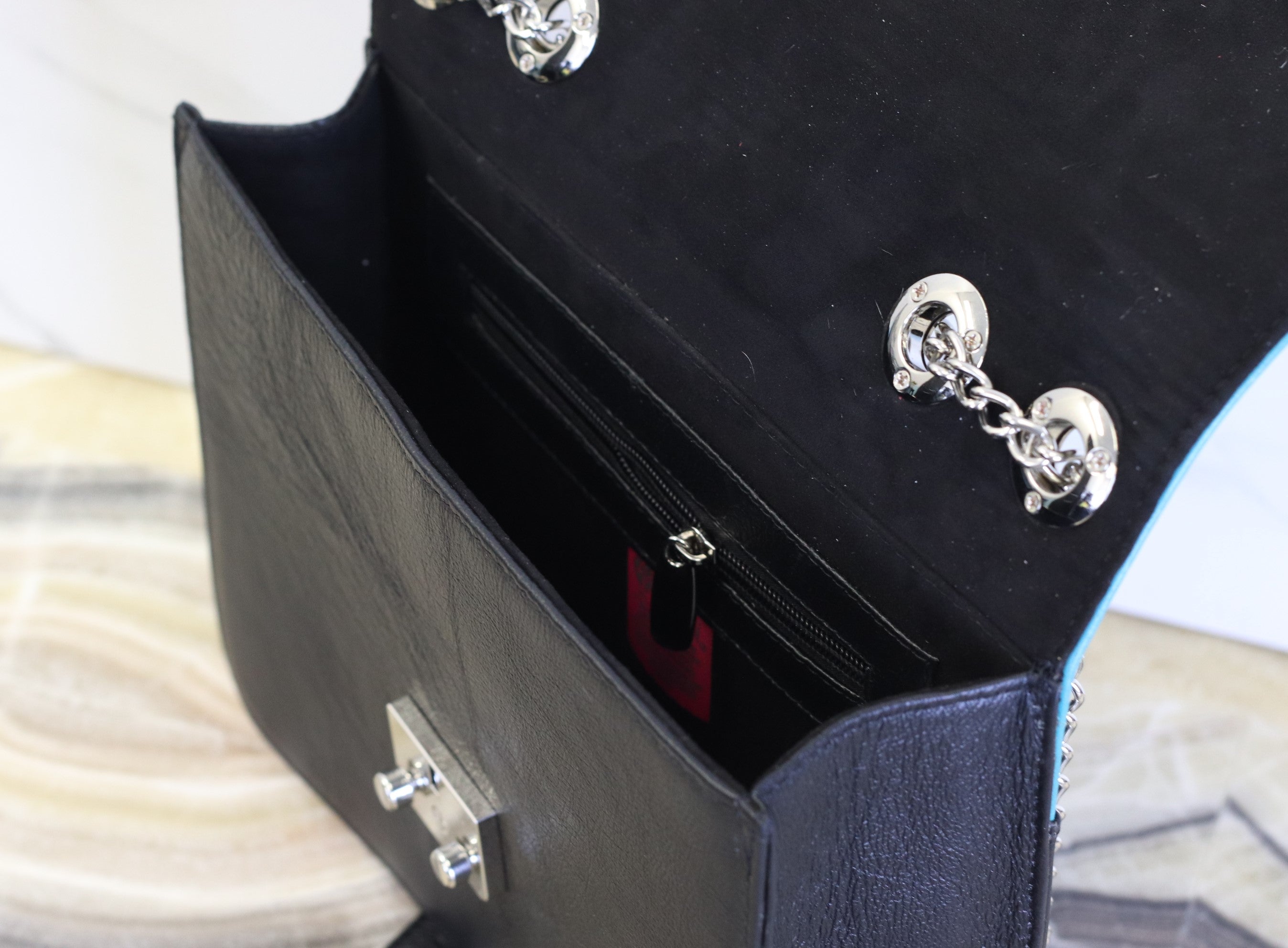 Black Hand Tooled Cow Hide Leather Purse Purse Fashion