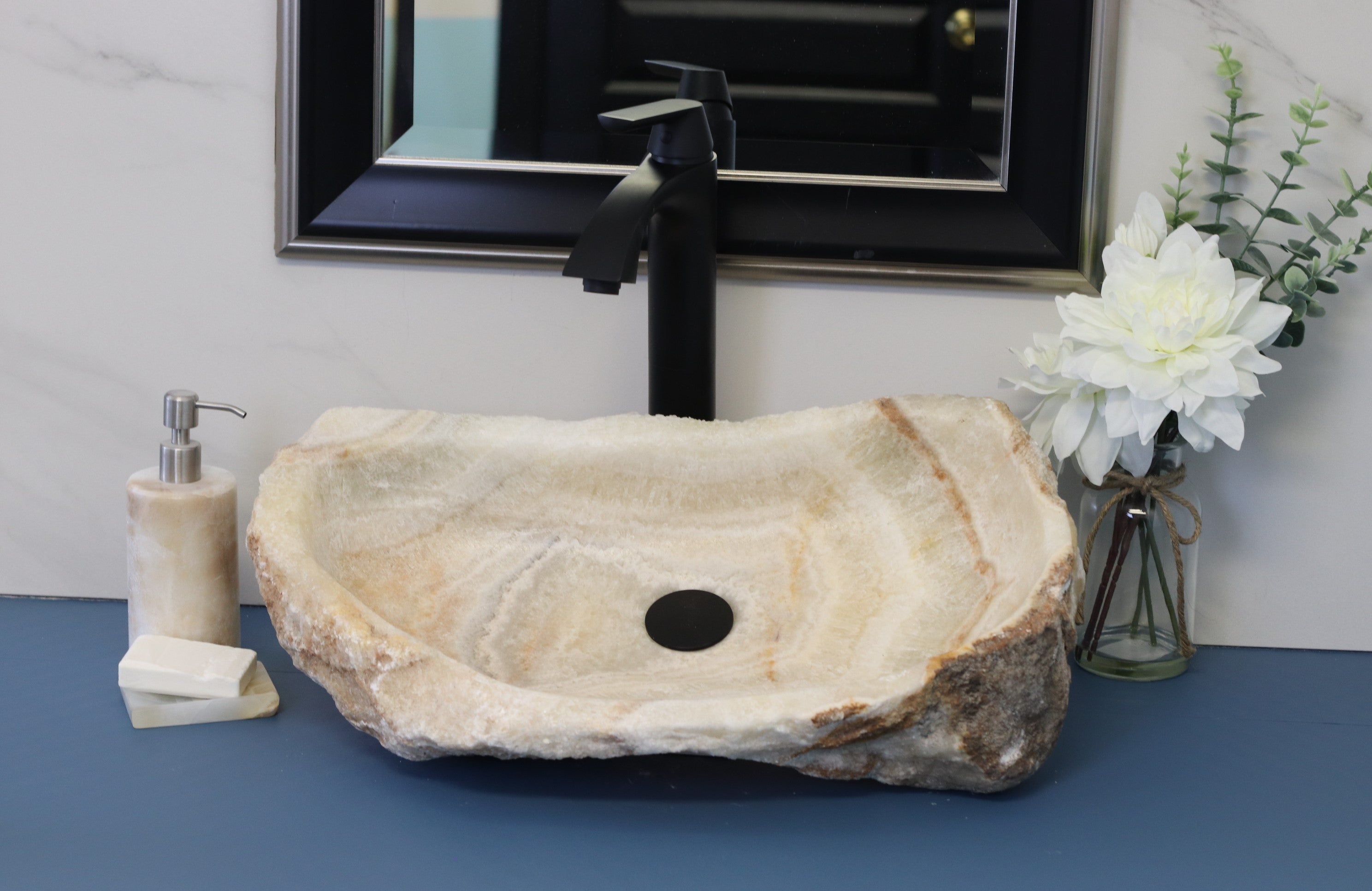 Neutral Onyx Stone Vessel Sink Onyx Sinks Onyx Sinks Sinks