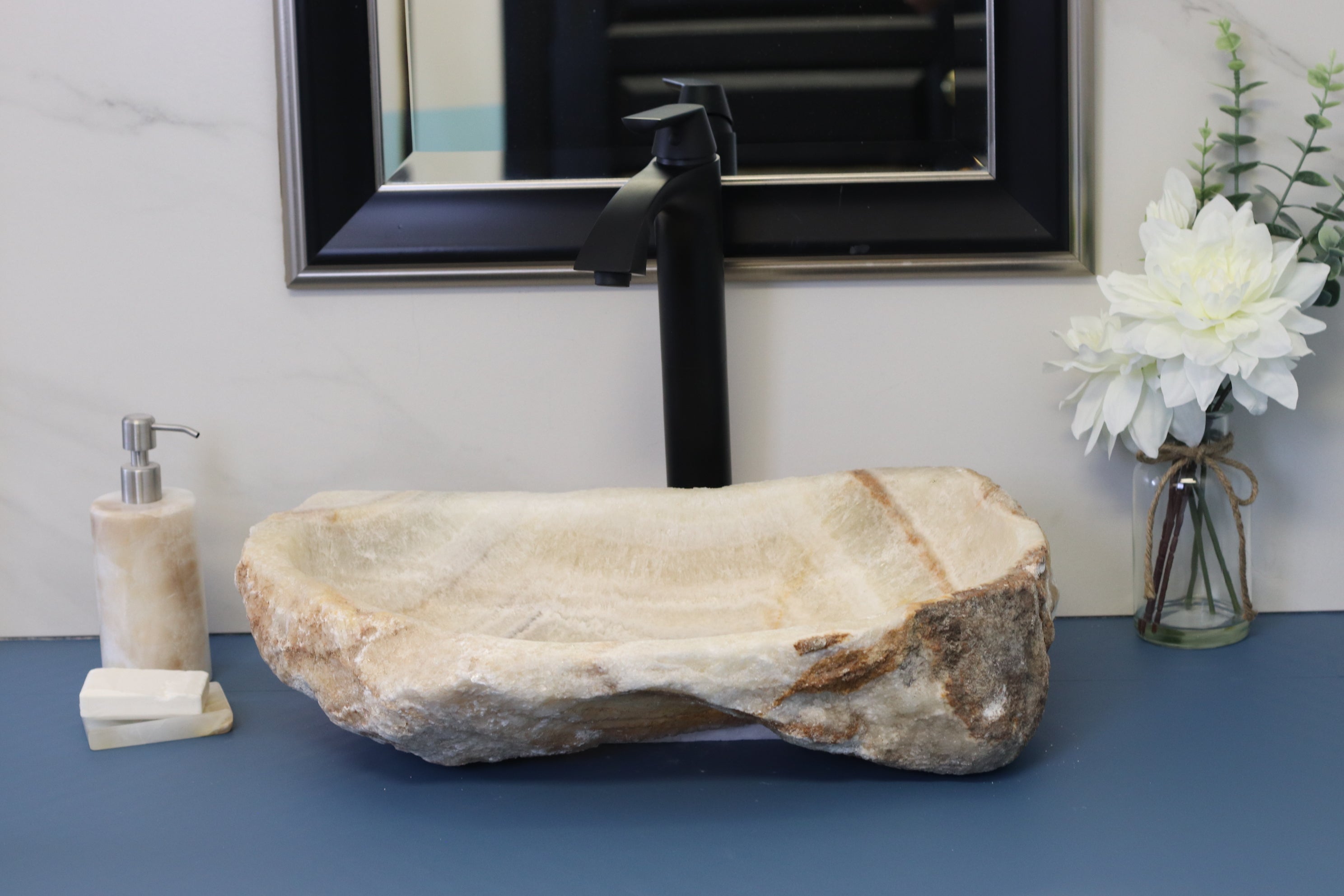 Neutral Onyx Stone Vessel Sink Onyx Sinks Onyx Sinks Sinks