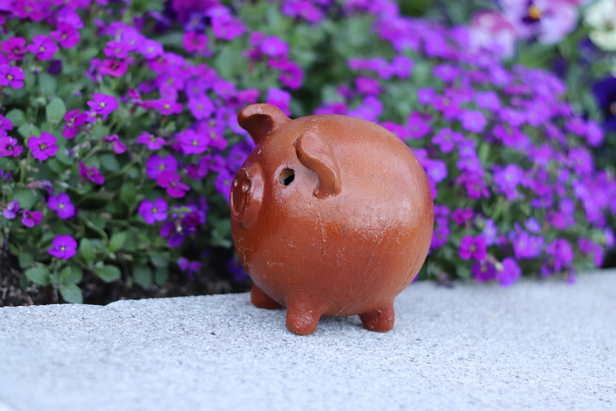 Ceramic Piggy Smash Bank, 5 x 5 x 5 inches-Glazed Glazed Piggies