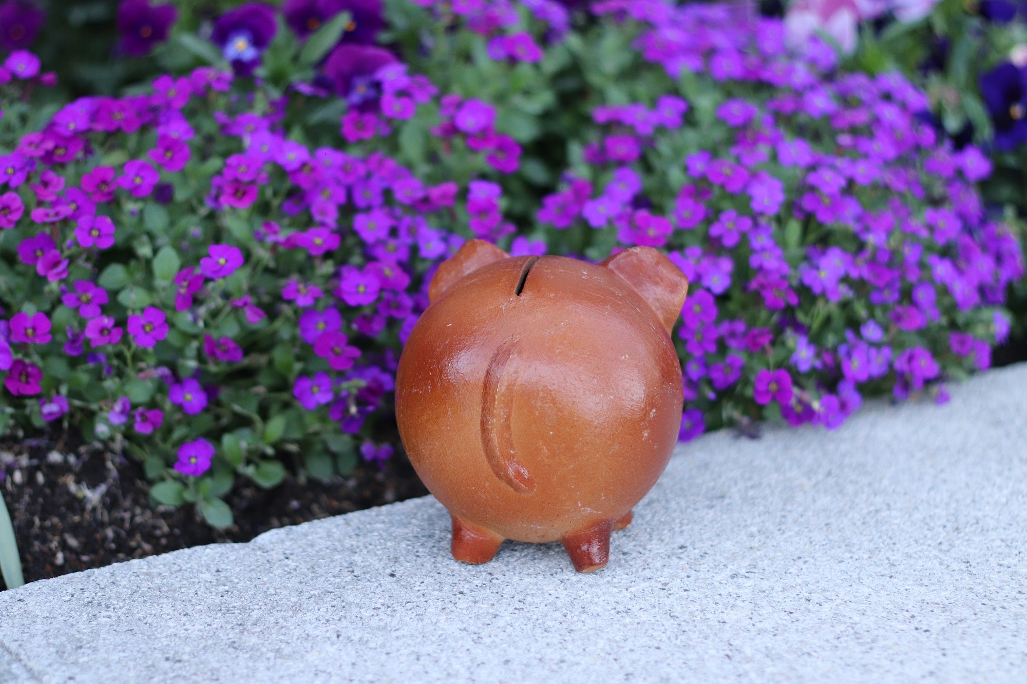 Ceramic Piggy Smash Bank, 5 x 5 x 5 inches-Glazed Glazed Piggies