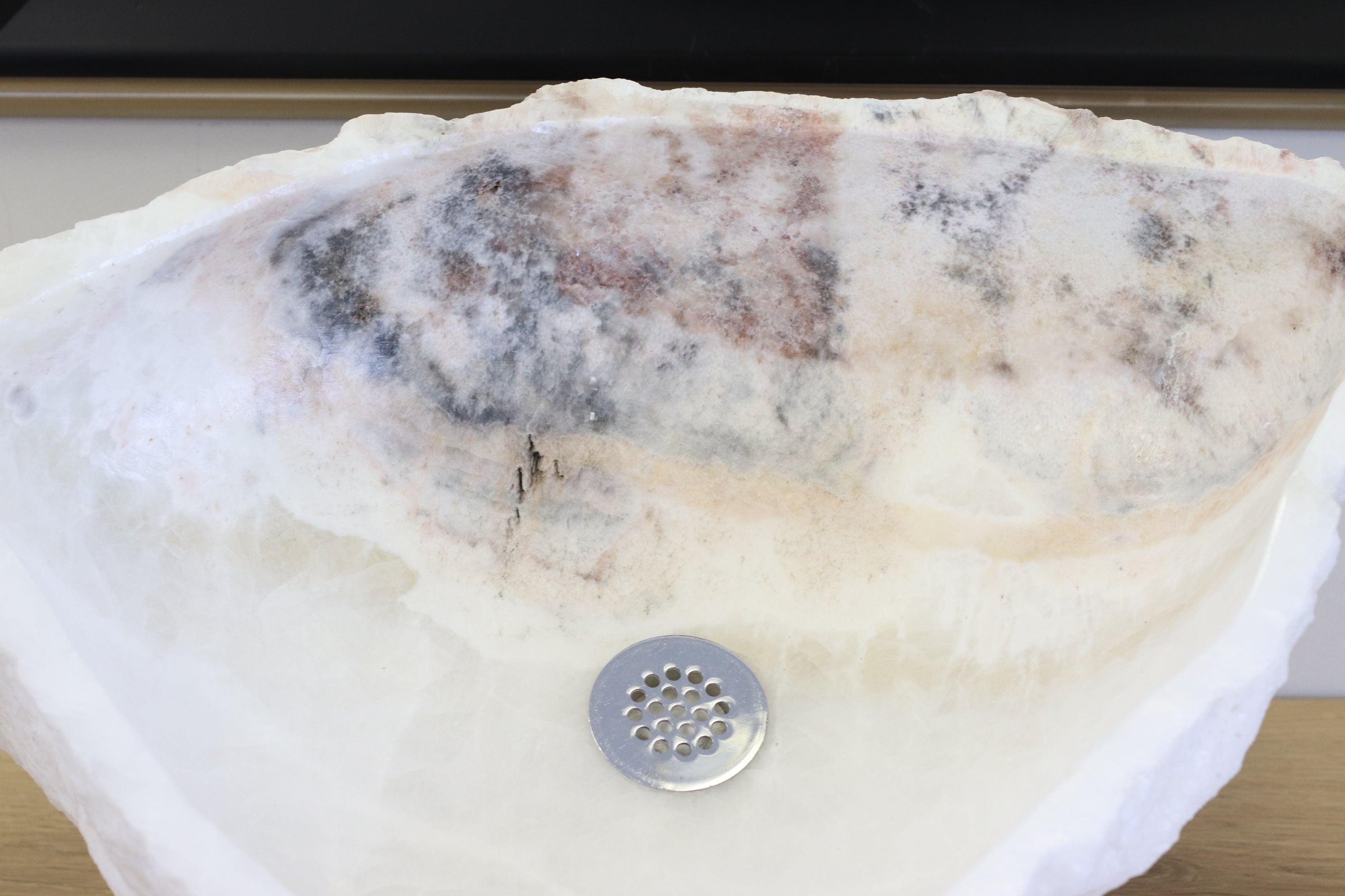 S12_21 Onyx Stone Vessel Bathroom Sink