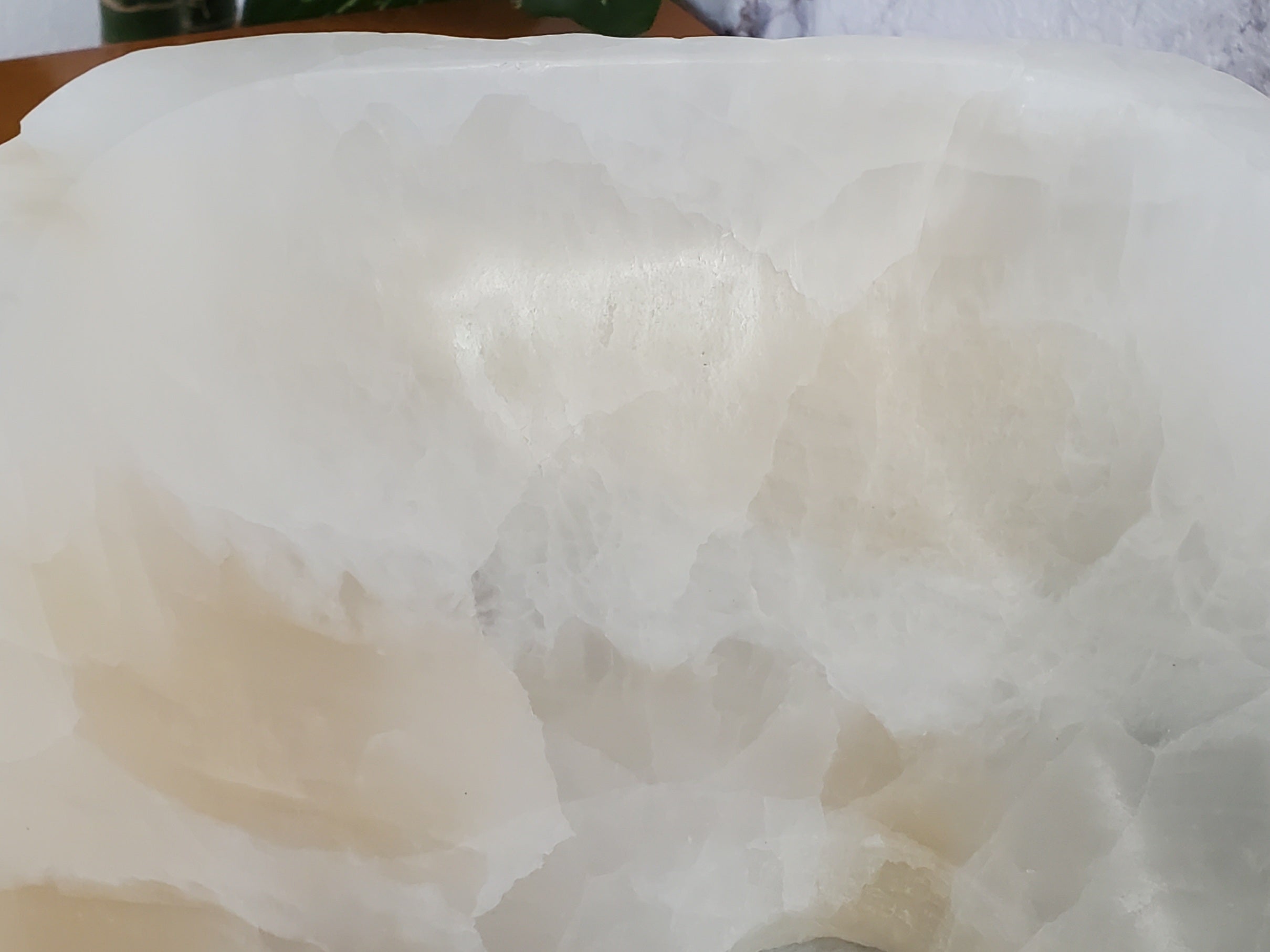 S35_08 White Onyx Marble Vessel Sink, 17x13 Inch Natural Stone Countertop Basin, Polished Luxury Vanity Sink, Spa Bathroom Decor Bathroom Sinks