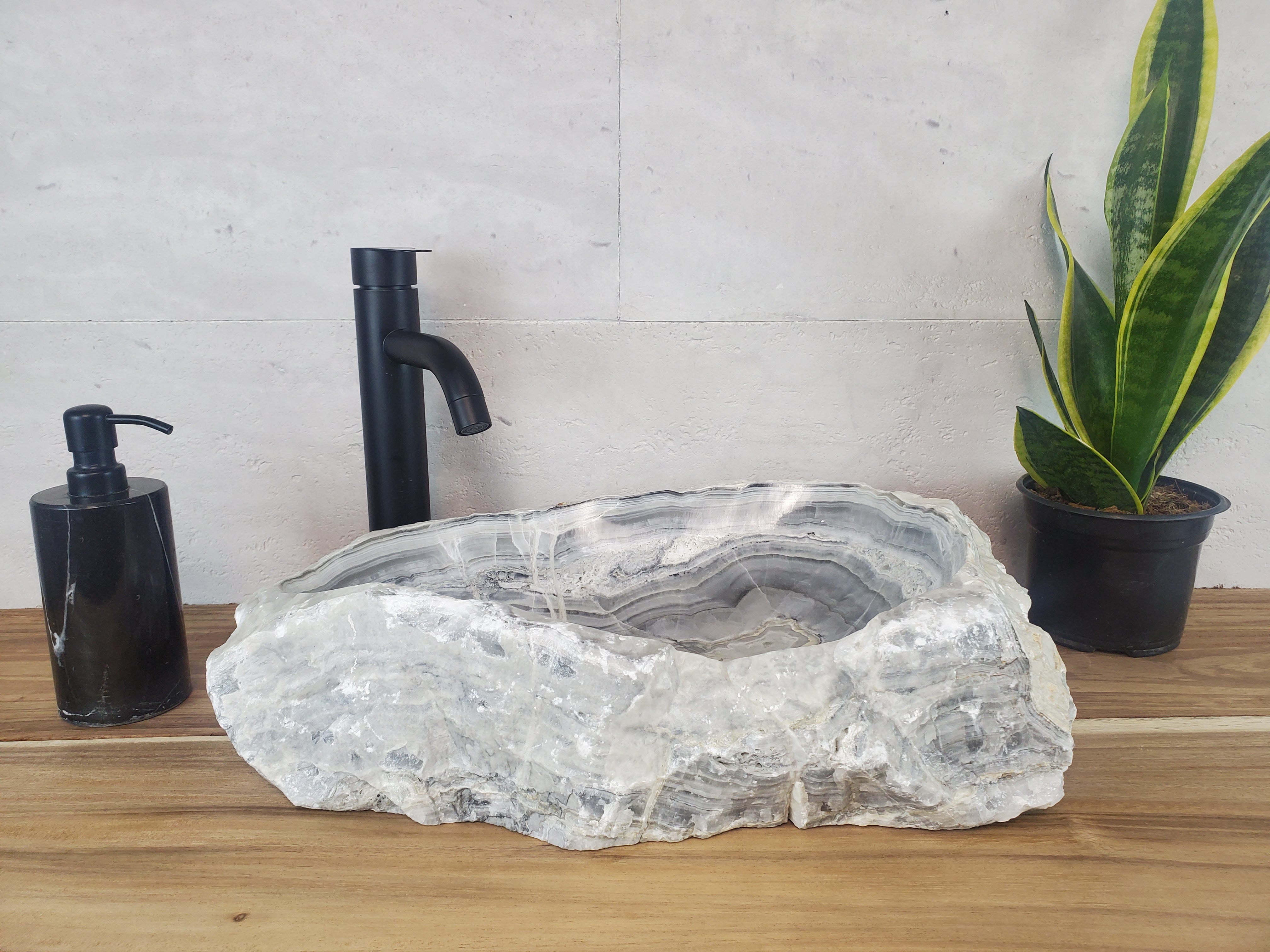 S27_23 Marble Stone Bathroom Vessel Sink