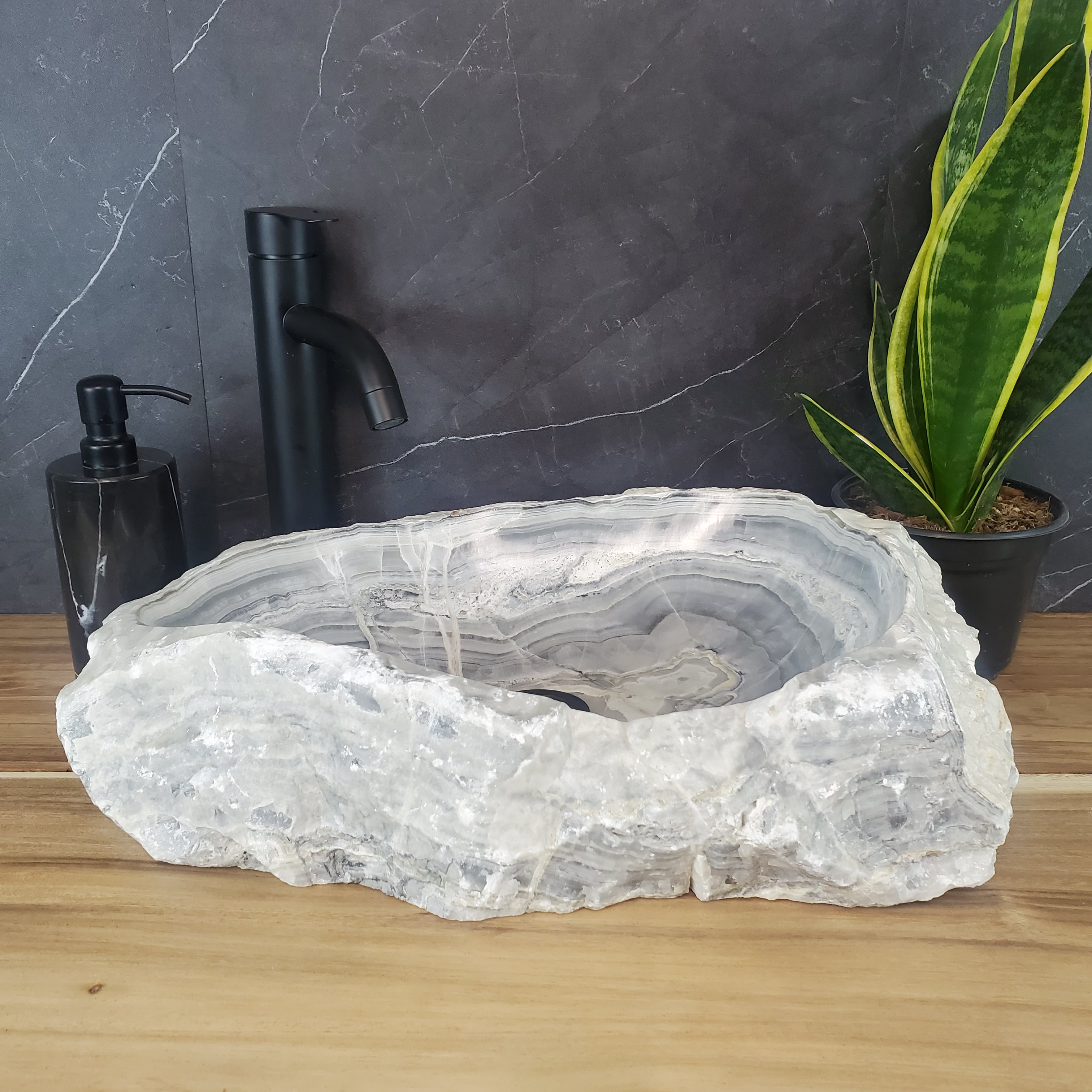 S27_23 Marble Stone Bathroom Vessel Sink