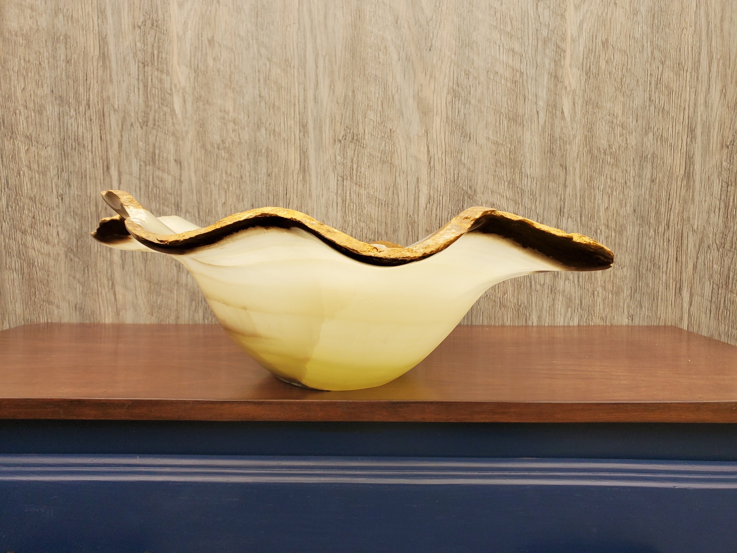 S23_09 Onyx Stone Vessel Bathroom Sink - 22 x 18 x 7 Inch