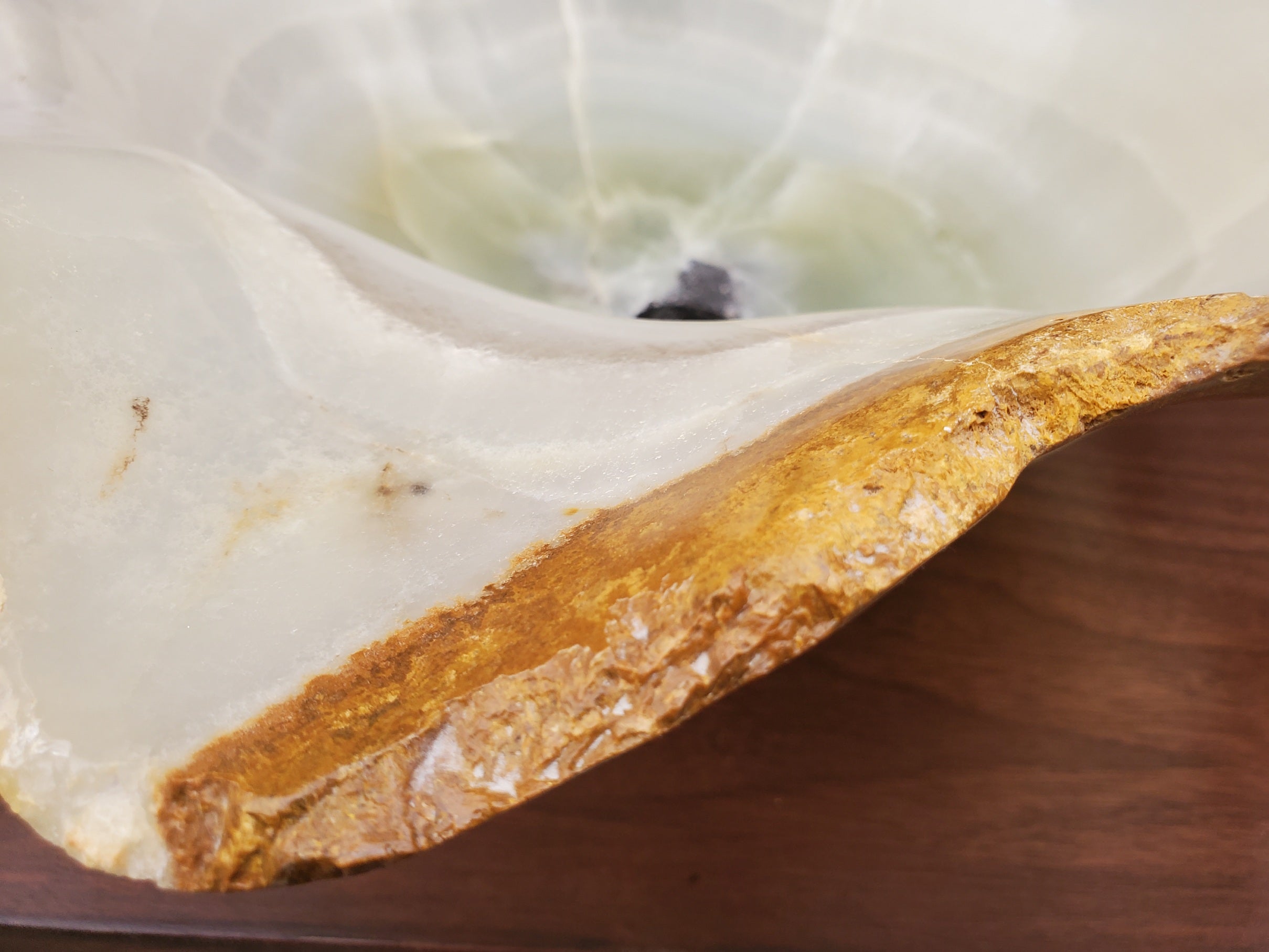 S23_09 Onyx Stone Vessel Bathroom Sink - 22 x 18 x 7 Inch