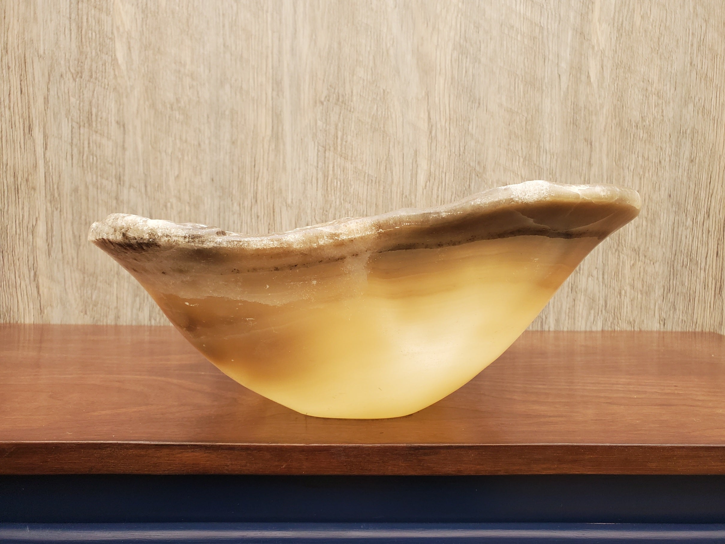 S23_11 Onyx Stone Vessel Bathroom Sink - 18.5 x 12 inch