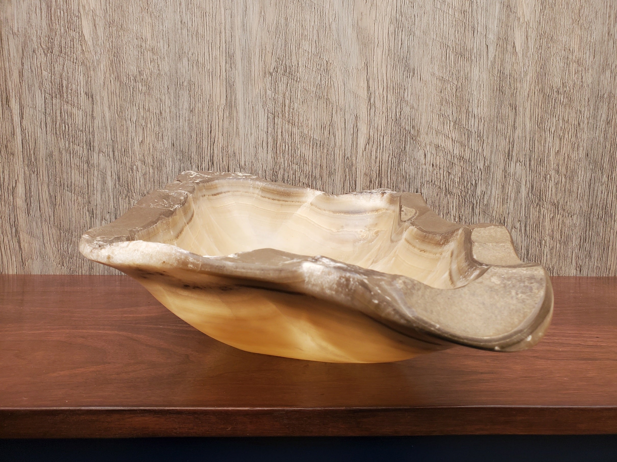S23_11 Onyx Stone Vessel Bathroom Sink - 18.5 x 12 inch
