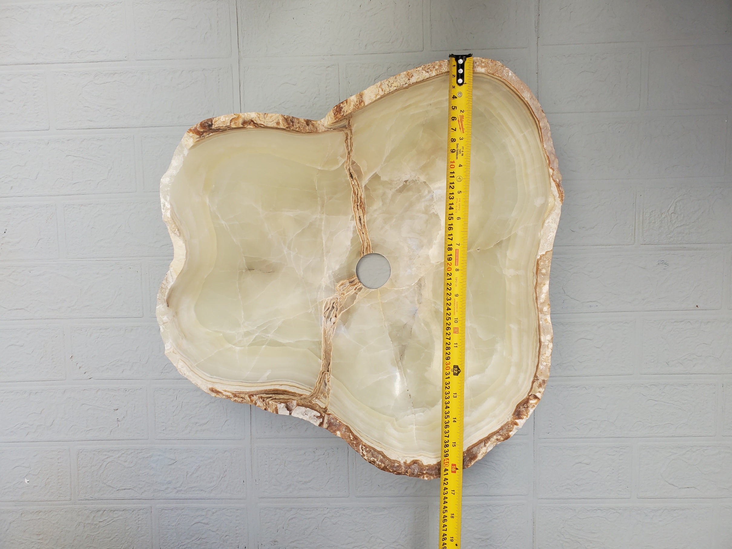 S23_05 Onyx Stone Bathroom Vessel Sink