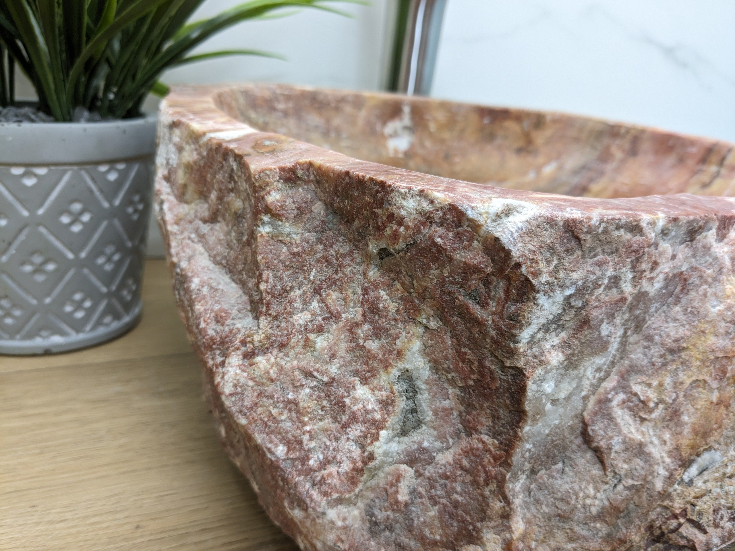 Pink Gold Onyx Stone Vessel Bathroom Sink Onyx Sinks Onyx Sinks Sinks