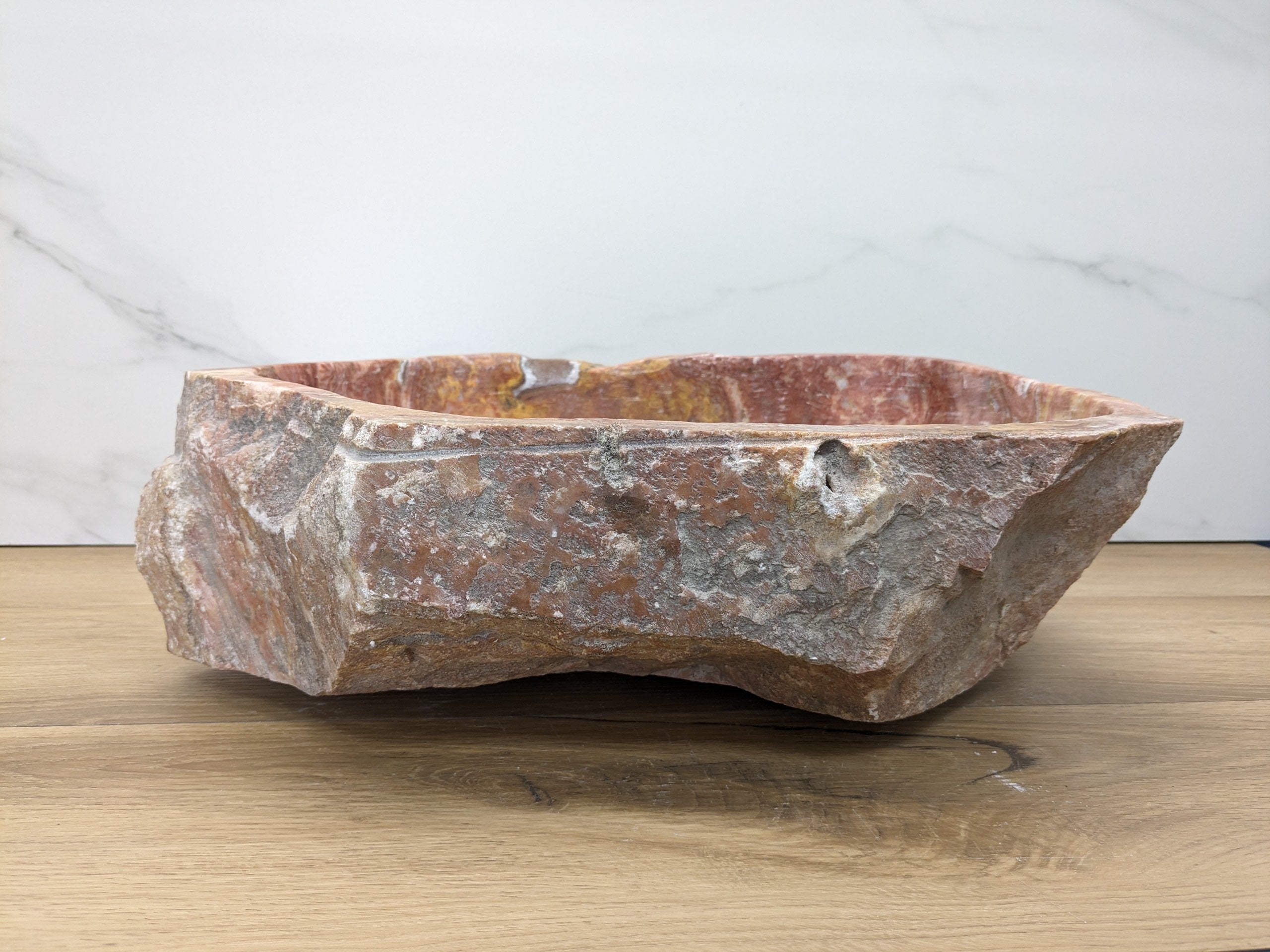 Pink Gold Onyx Stone Vessel Bathroom Sink Onyx Sinks Onyx Sinks Sinks
