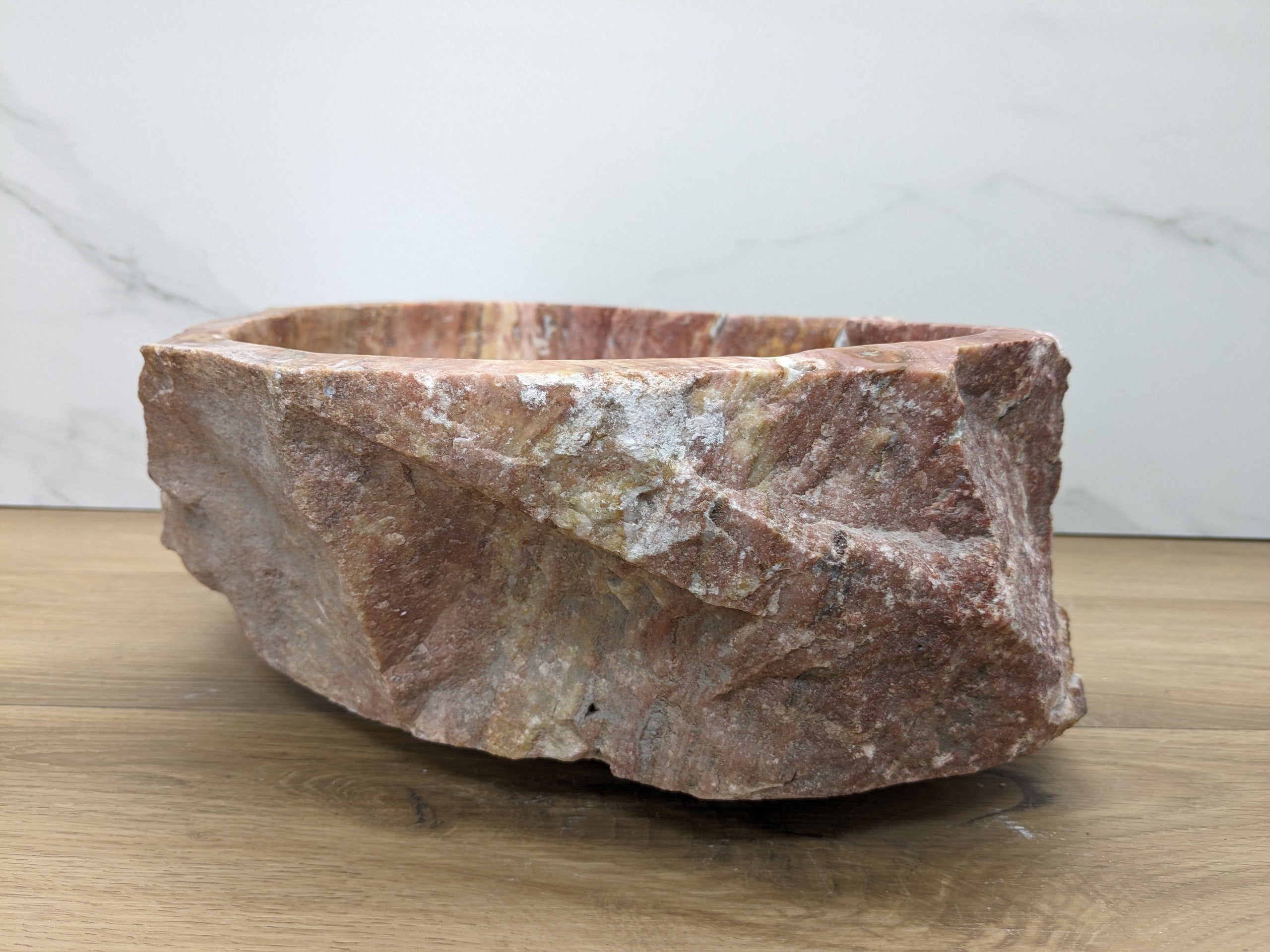 Pink Gold Onyx Stone Vessel Bathroom Sink Onyx Sinks Onyx Sinks Sinks
