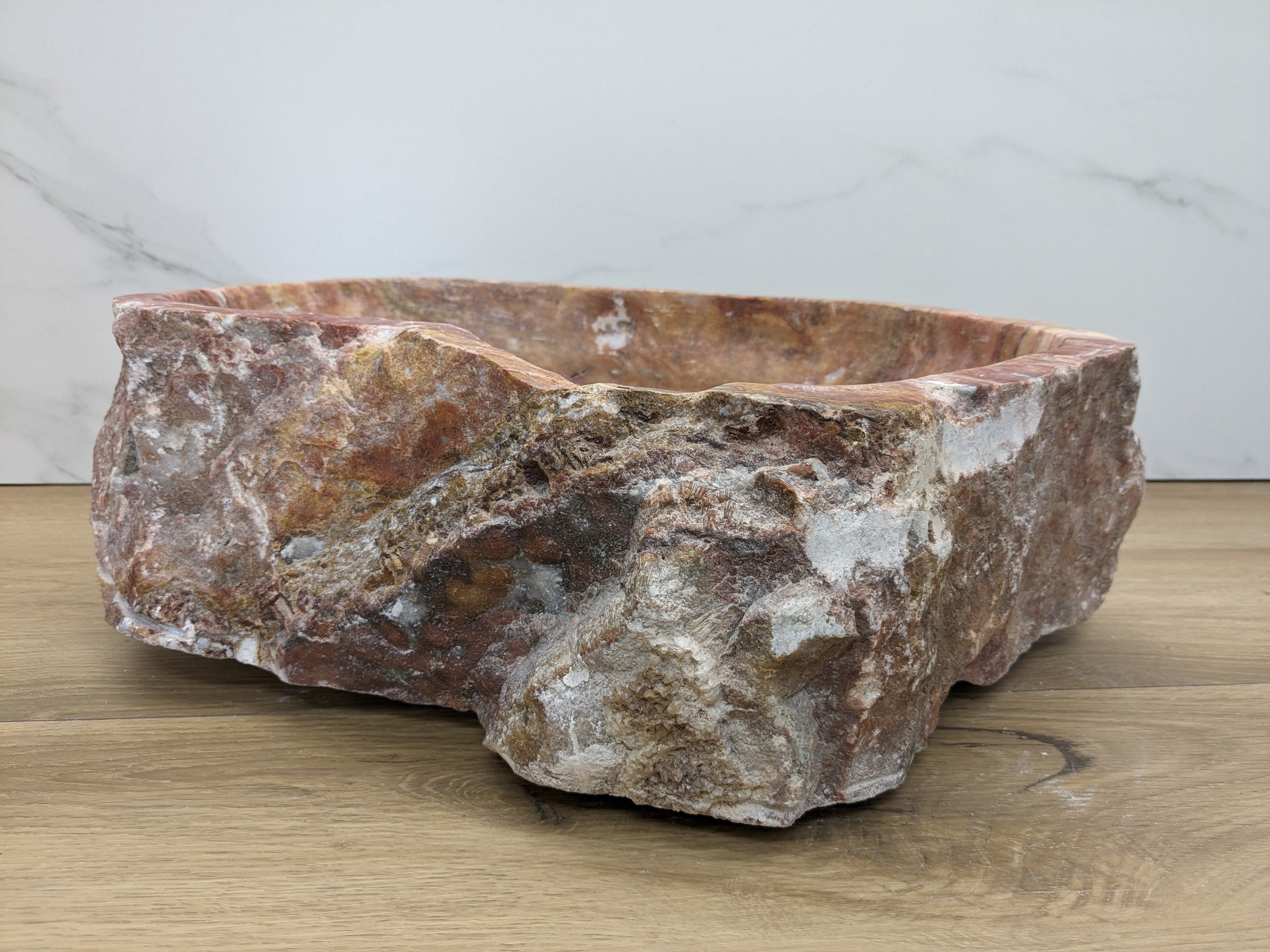 Pink Gold Onyx Stone Vessel Bathroom Sink Onyx Sinks Onyx Sinks Sinks