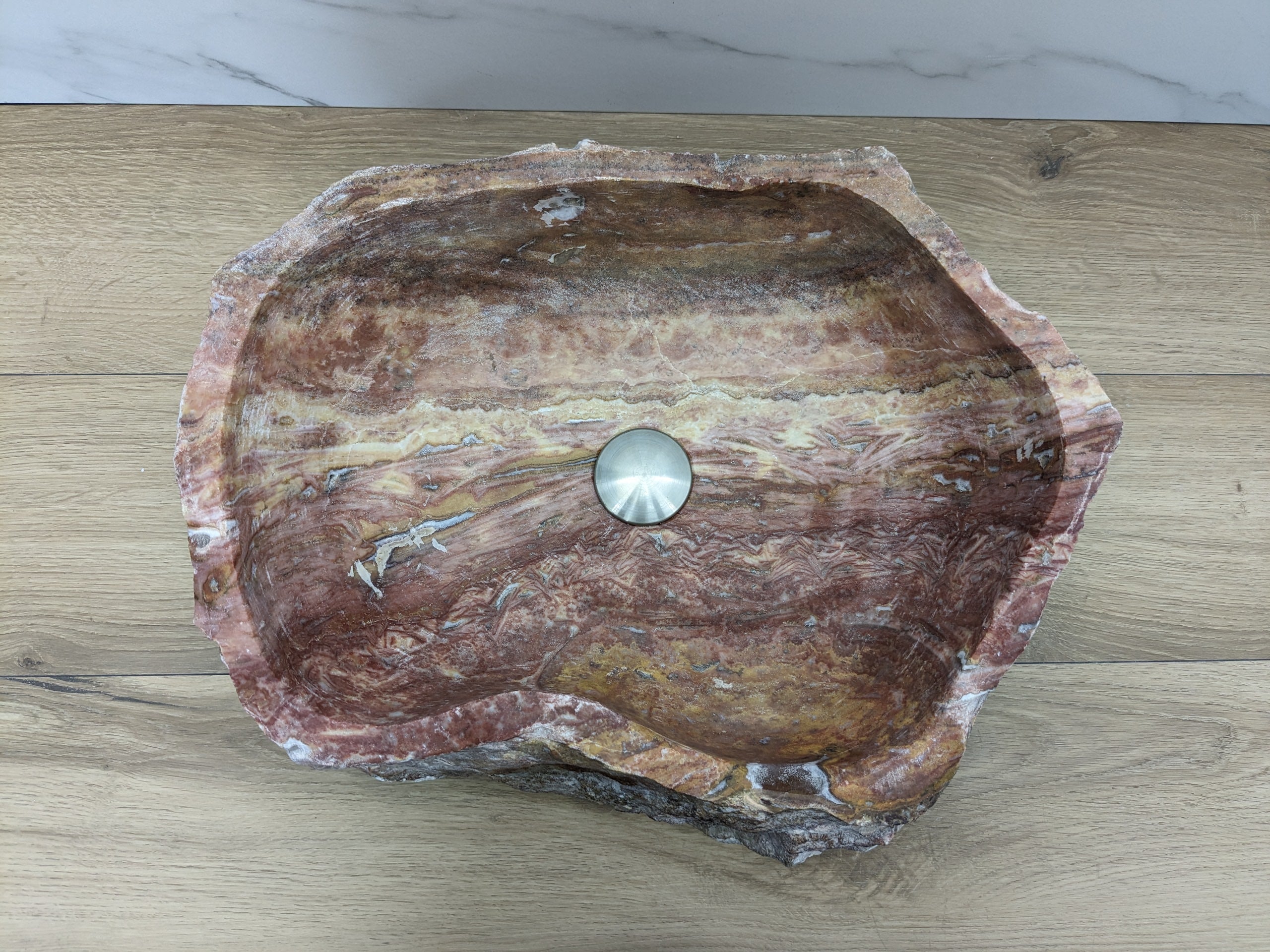 Pink Gold Onyx Stone Vessel Bathroom Sink Onyx Sinks Onyx Sinks Sinks
