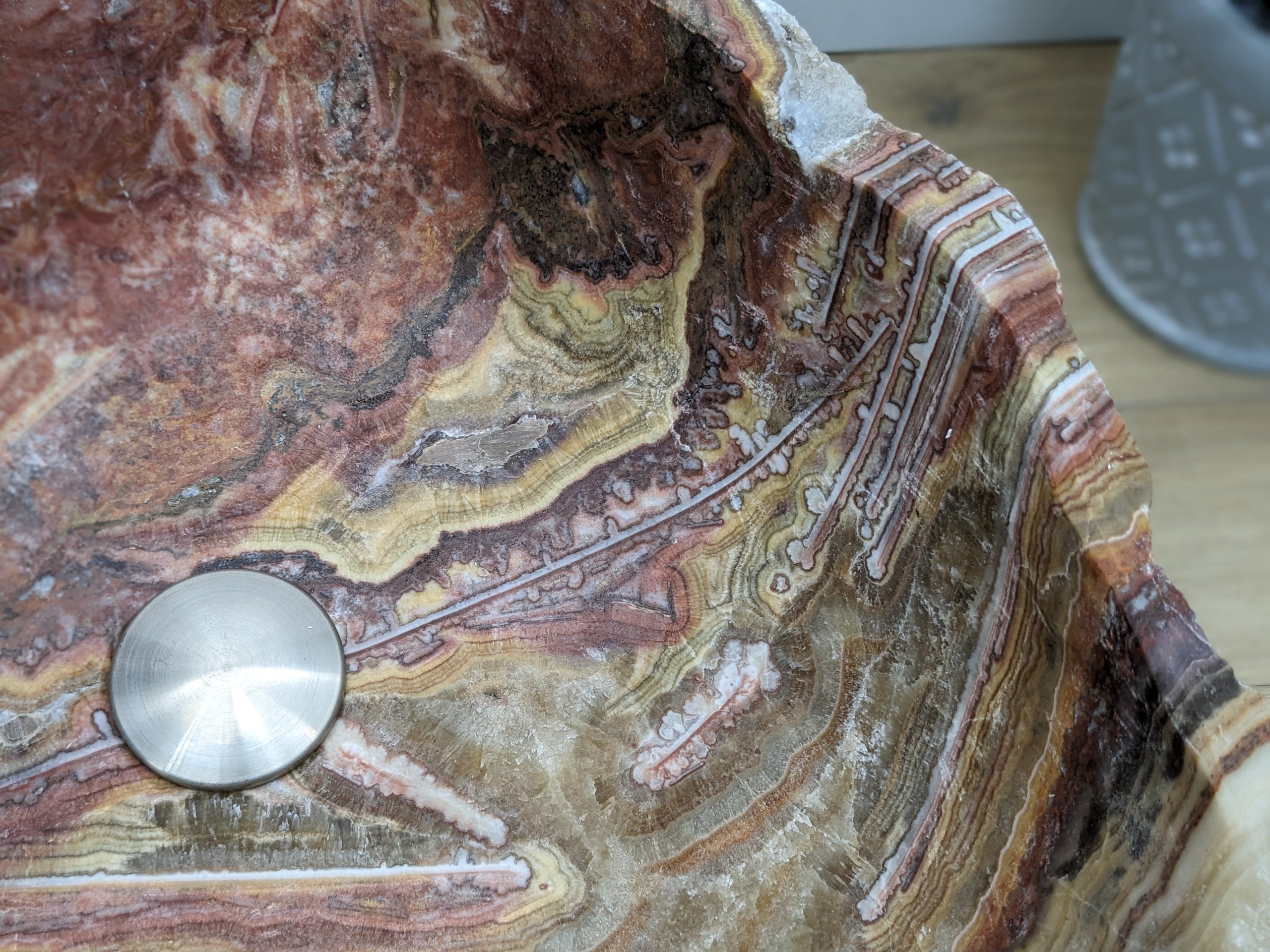 Pink and Gold Onyx Stone Vessel Bathroom Sink Bathroom Sinks Onyx Sinks Sinks