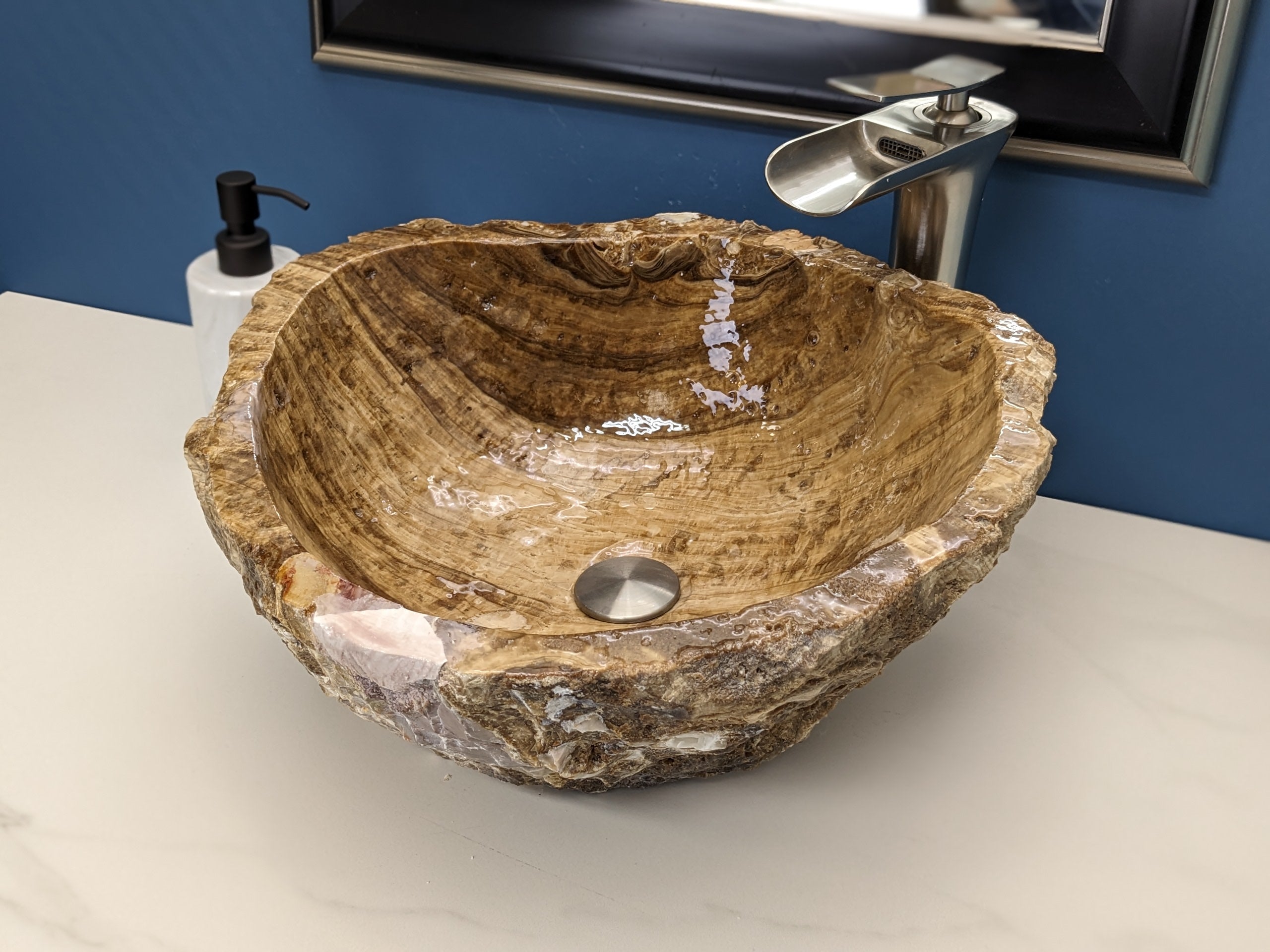 Onyx Stone Vessel Bathroom Sink Bathroom Sinks Onyx Sinks Sinks