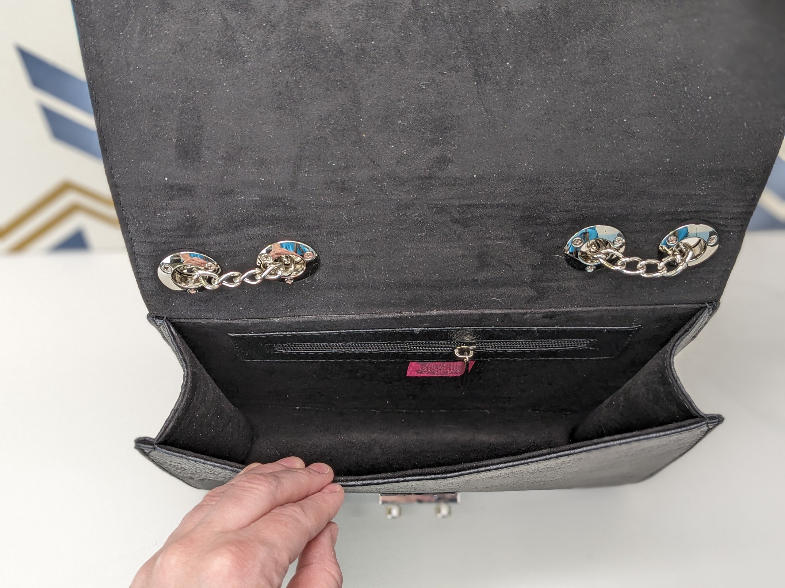 Black Hand Tooled Cow Hide Leather Purse Purse Fashion