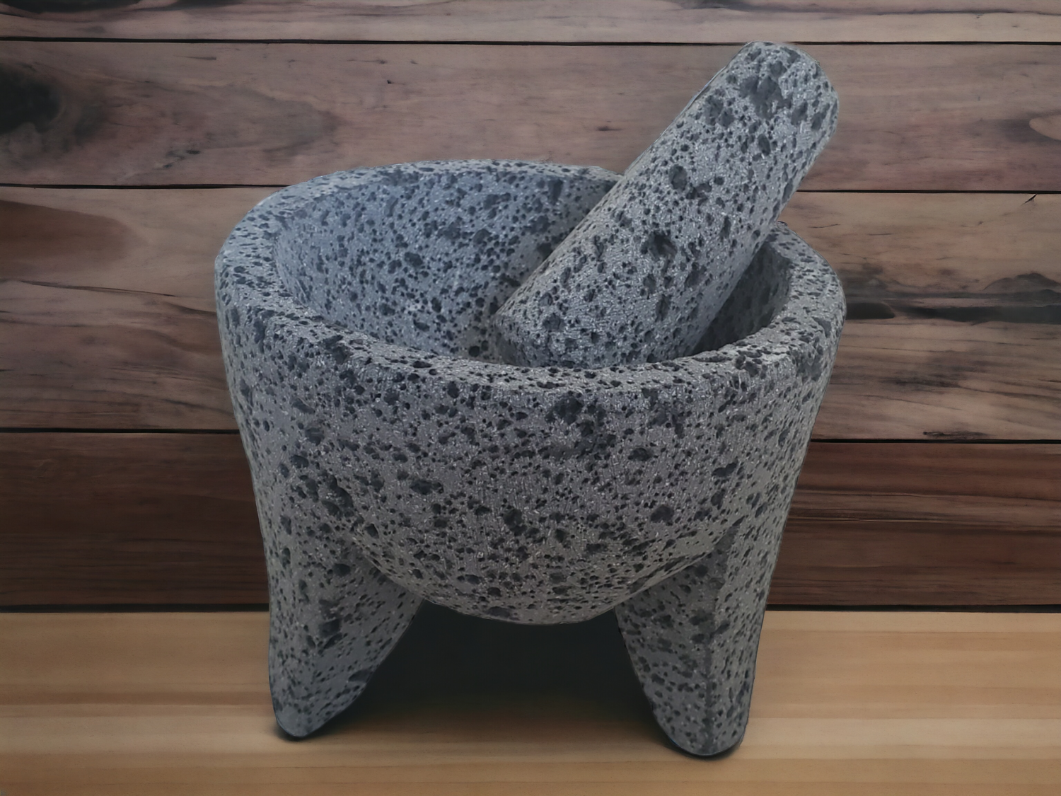 Middle Molcajete - Lava Stone - 5 Inch Molcajete Accessories Kitchen & Dining Molcajete