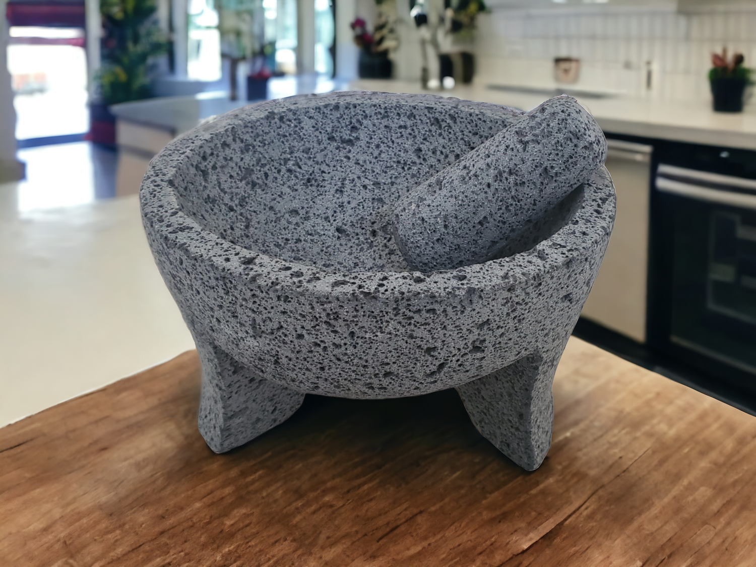 Round About Molcajete - Lava Stone - 10 Inch Molcajete Accessories Kitchen & Dining Molcajete
