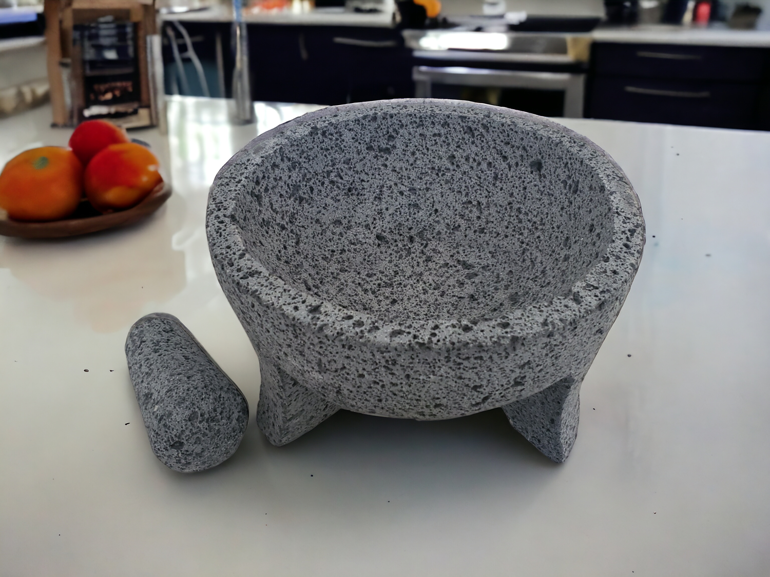 Round About Molcajete - Lava Stone - 10 Inch Molcajete Accessories Kitchen & Dining Molcajete
