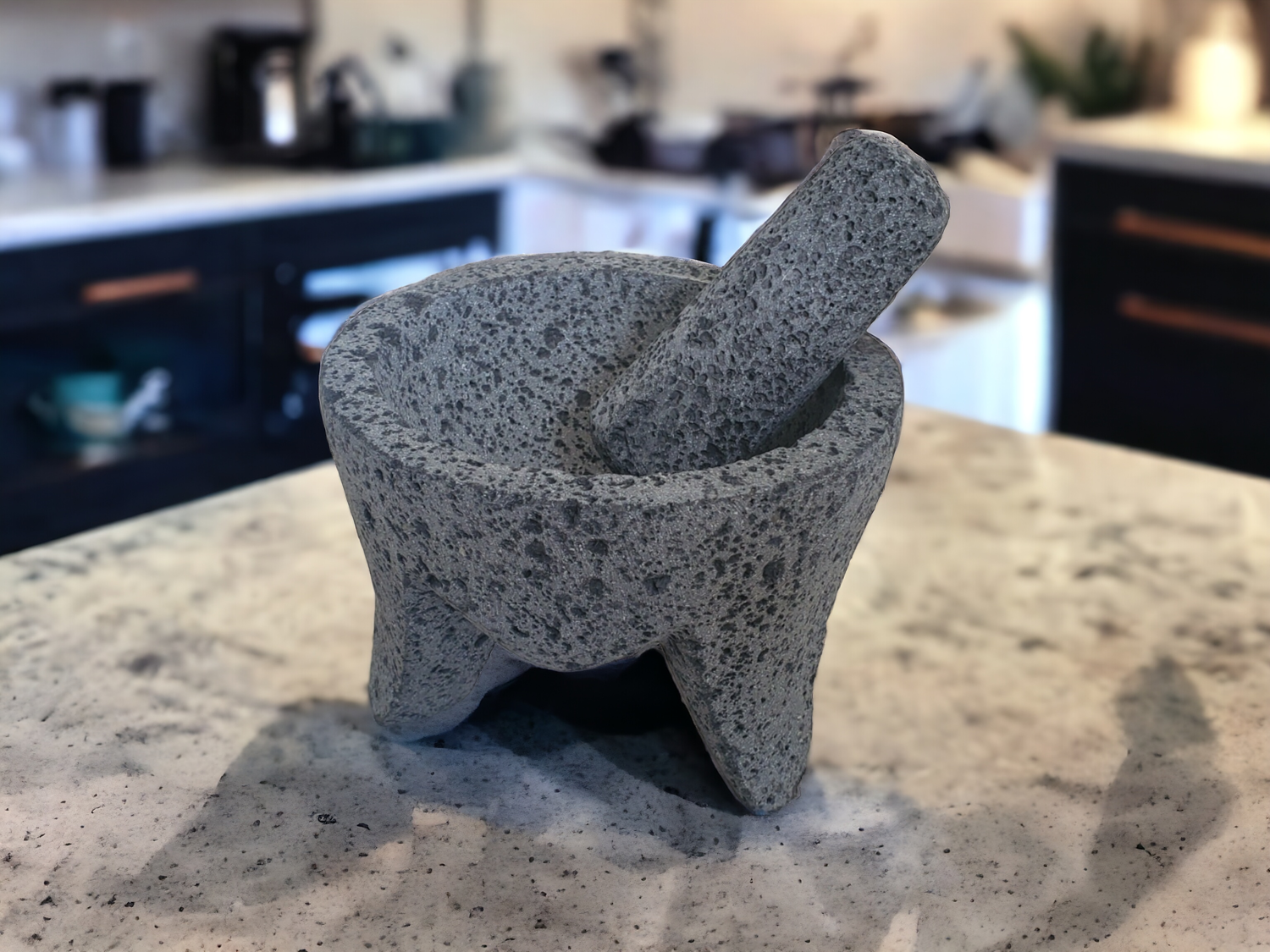 Mighty Bowl & Pestle - Lava Stone - 6 Inch Molcajete Accessories Kitchen & Dining Molcajete