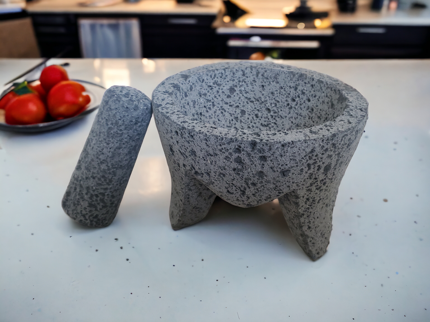 Mighty Bowl & Pestle - Lava Stone - 6 Inch Molcajete Accessories Kitchen & Dining Molcajete