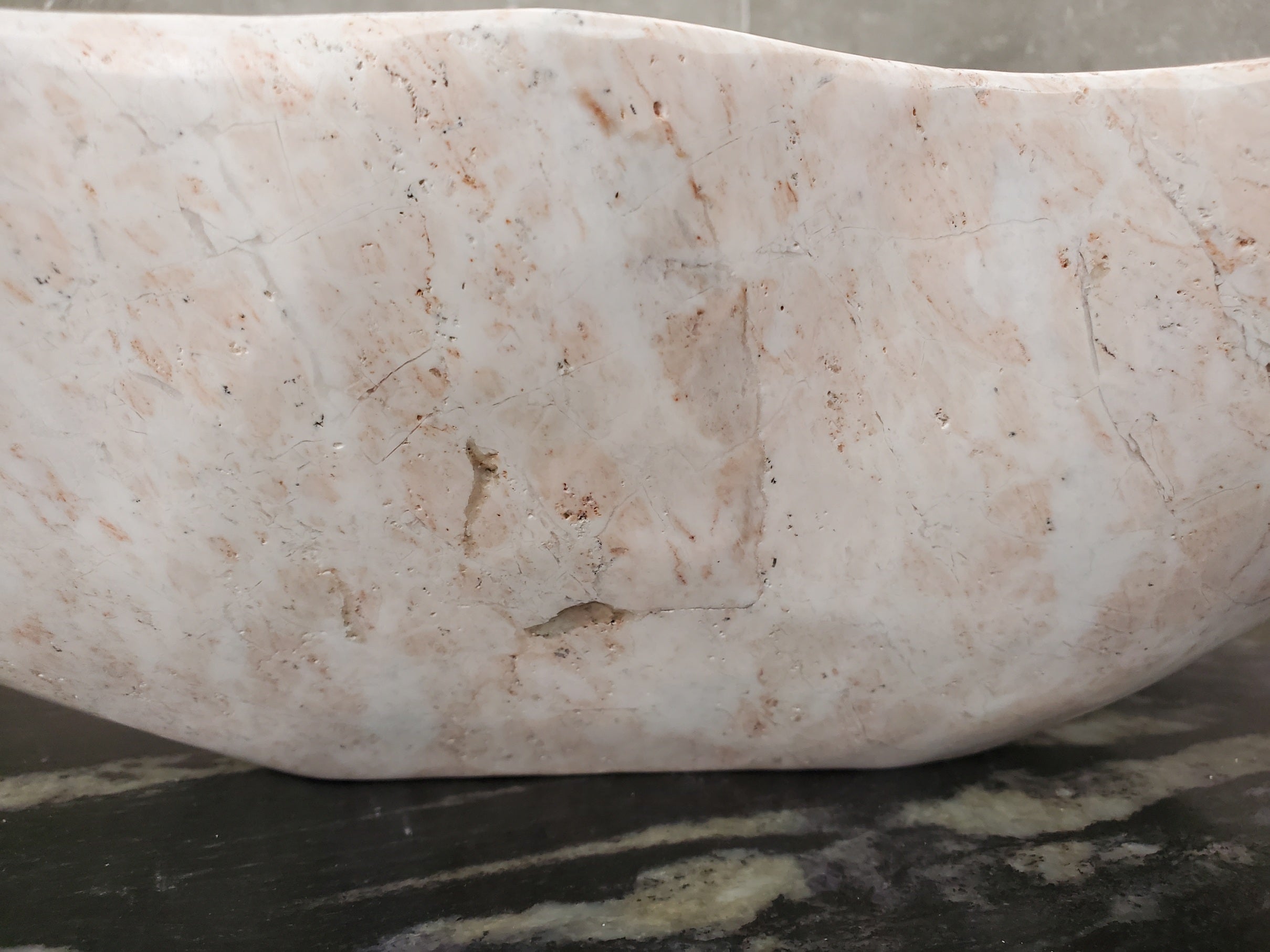 S31_26 Marble Vessel Bathroom Sink - 19 x 14 inch