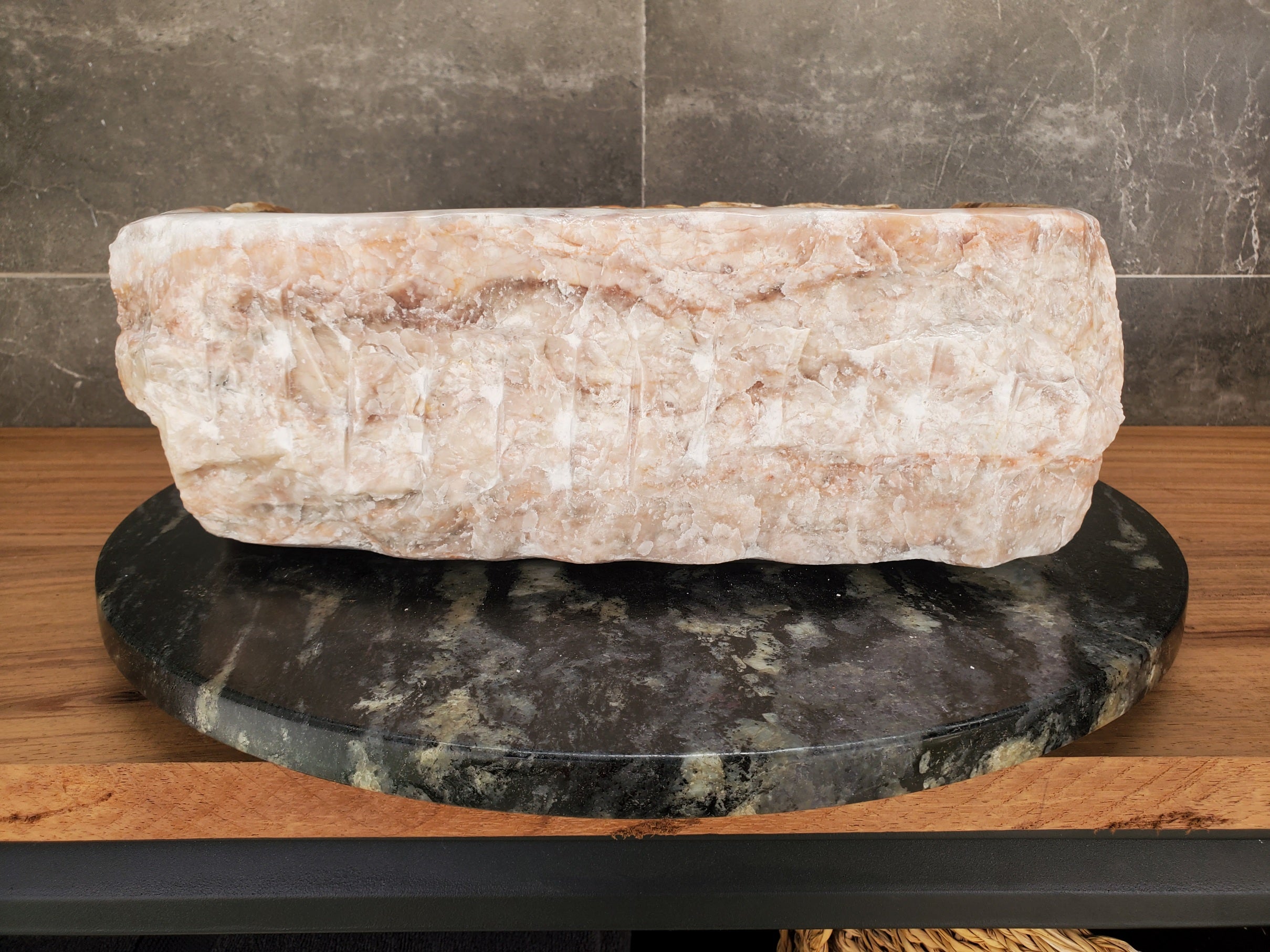 S33_07 Onyx Vessel Bathroom Sink - 16 x 12 inch