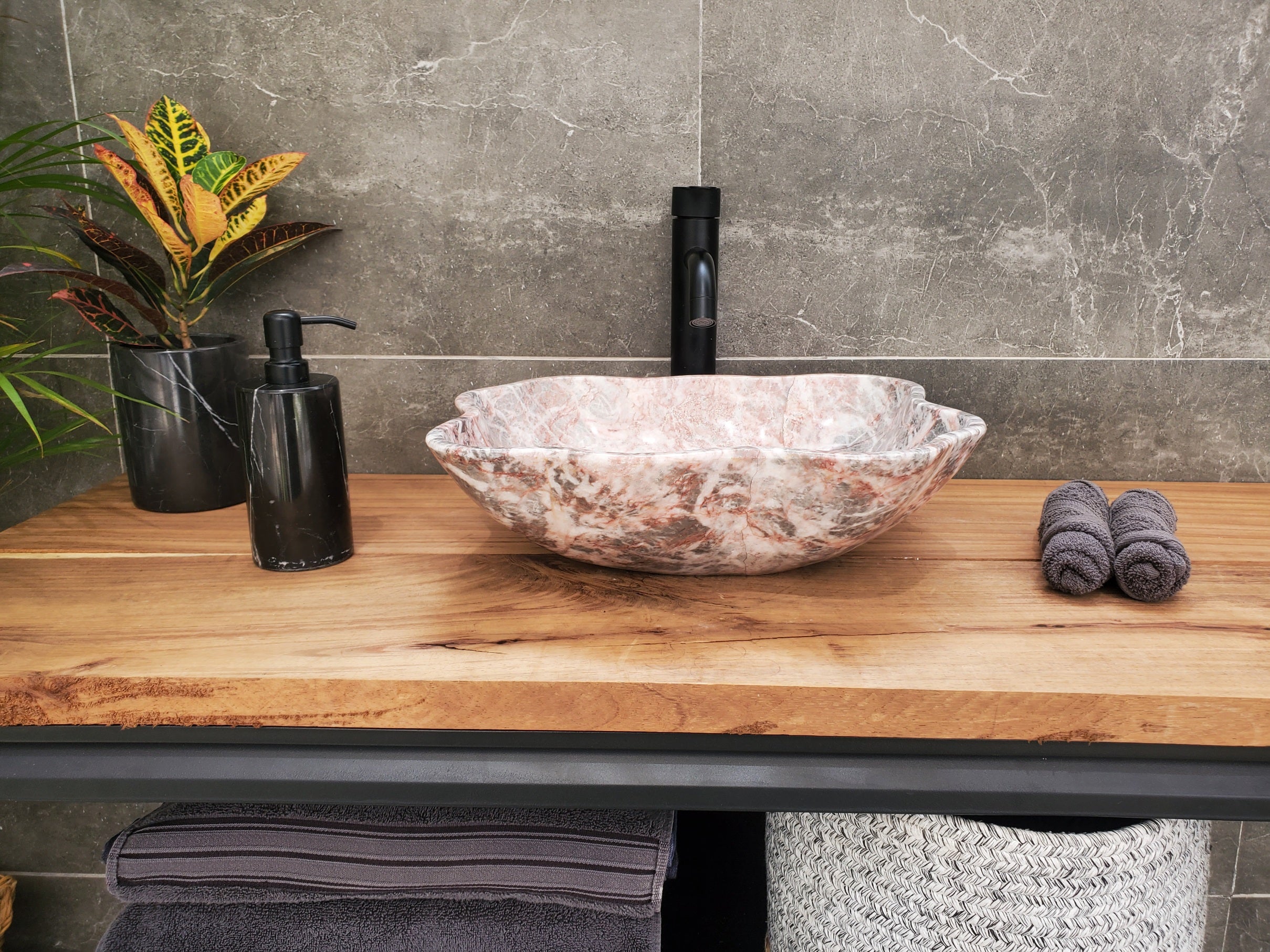 S31_50 Marble Vessel Bathroom Sink