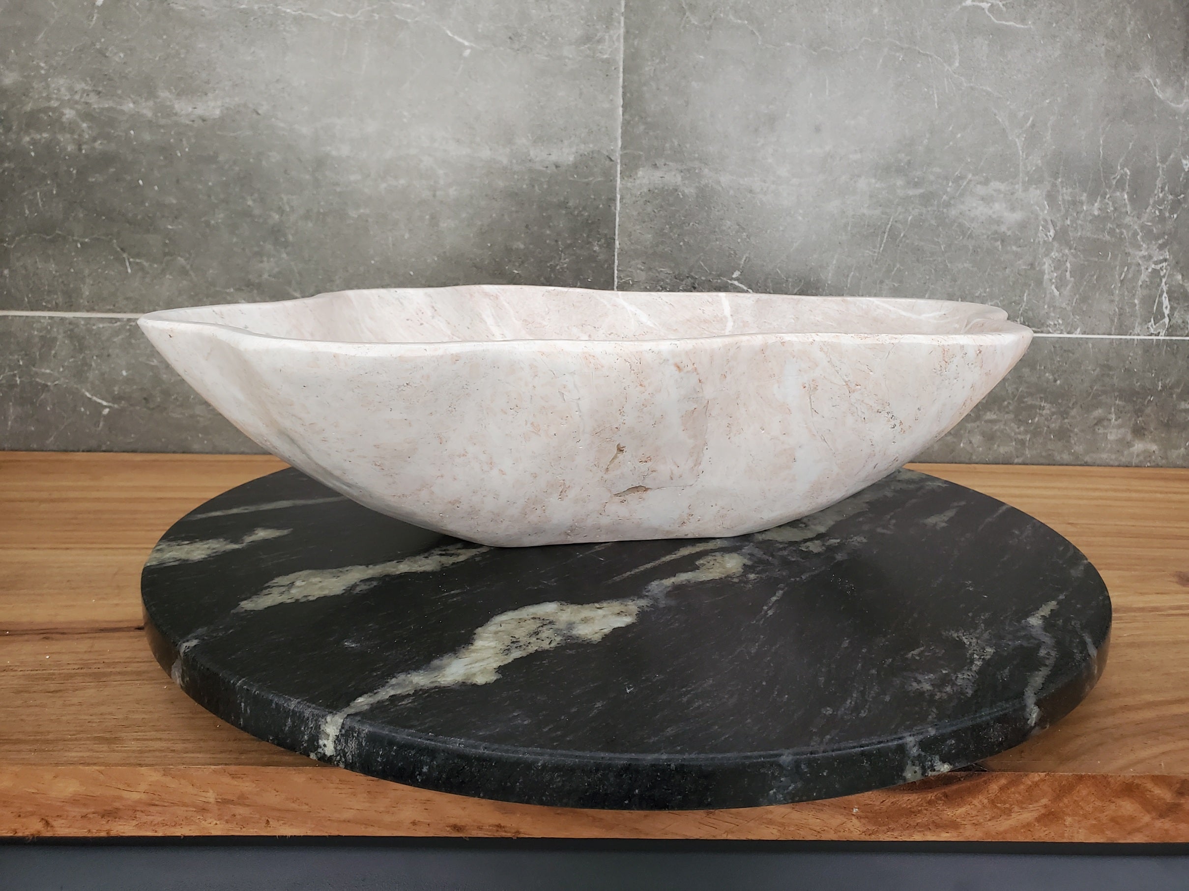 S31_26 Marble Vessel Bathroom Sink