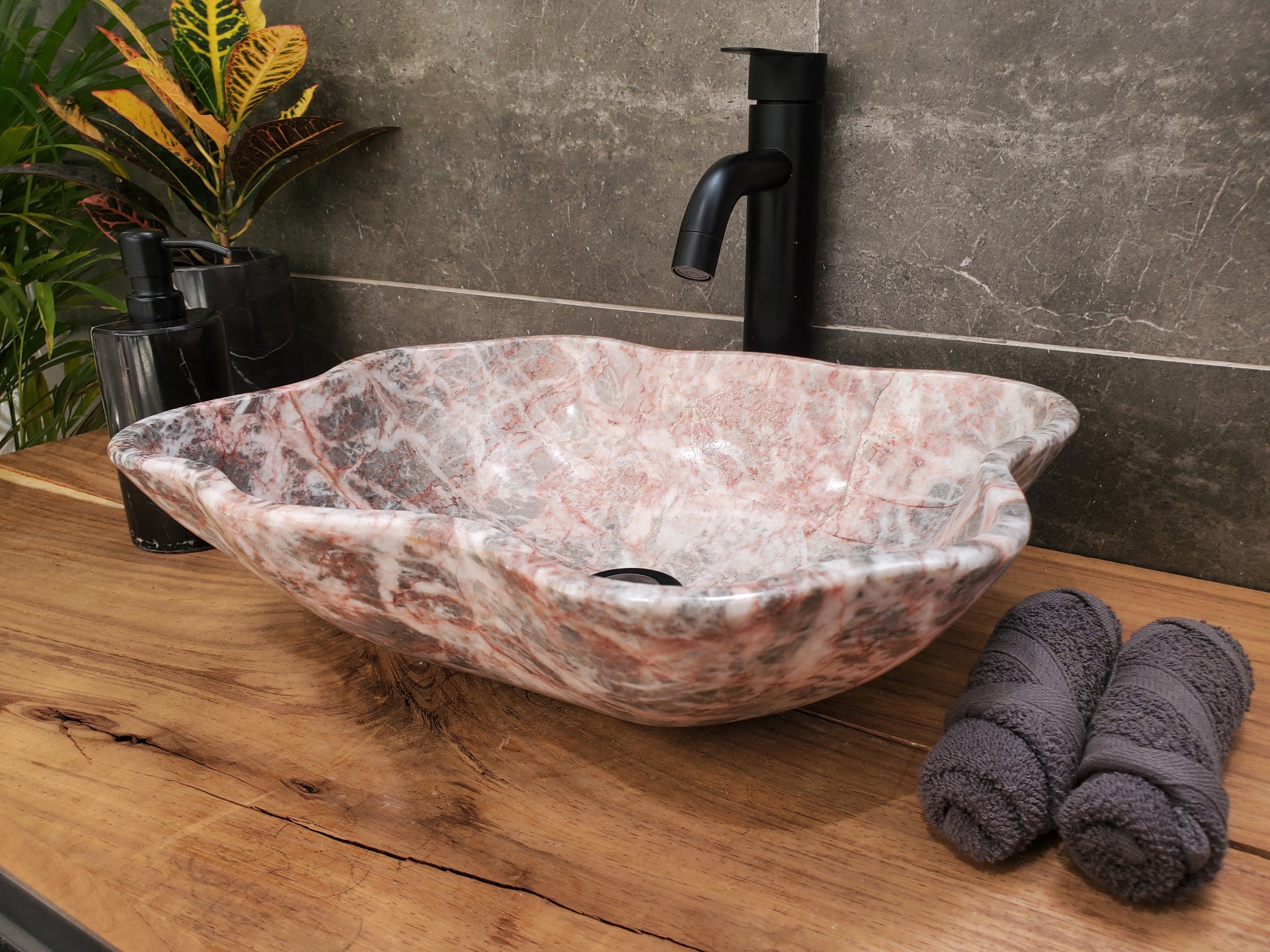 S31_50 Marble Vessel Bathroom Sink
