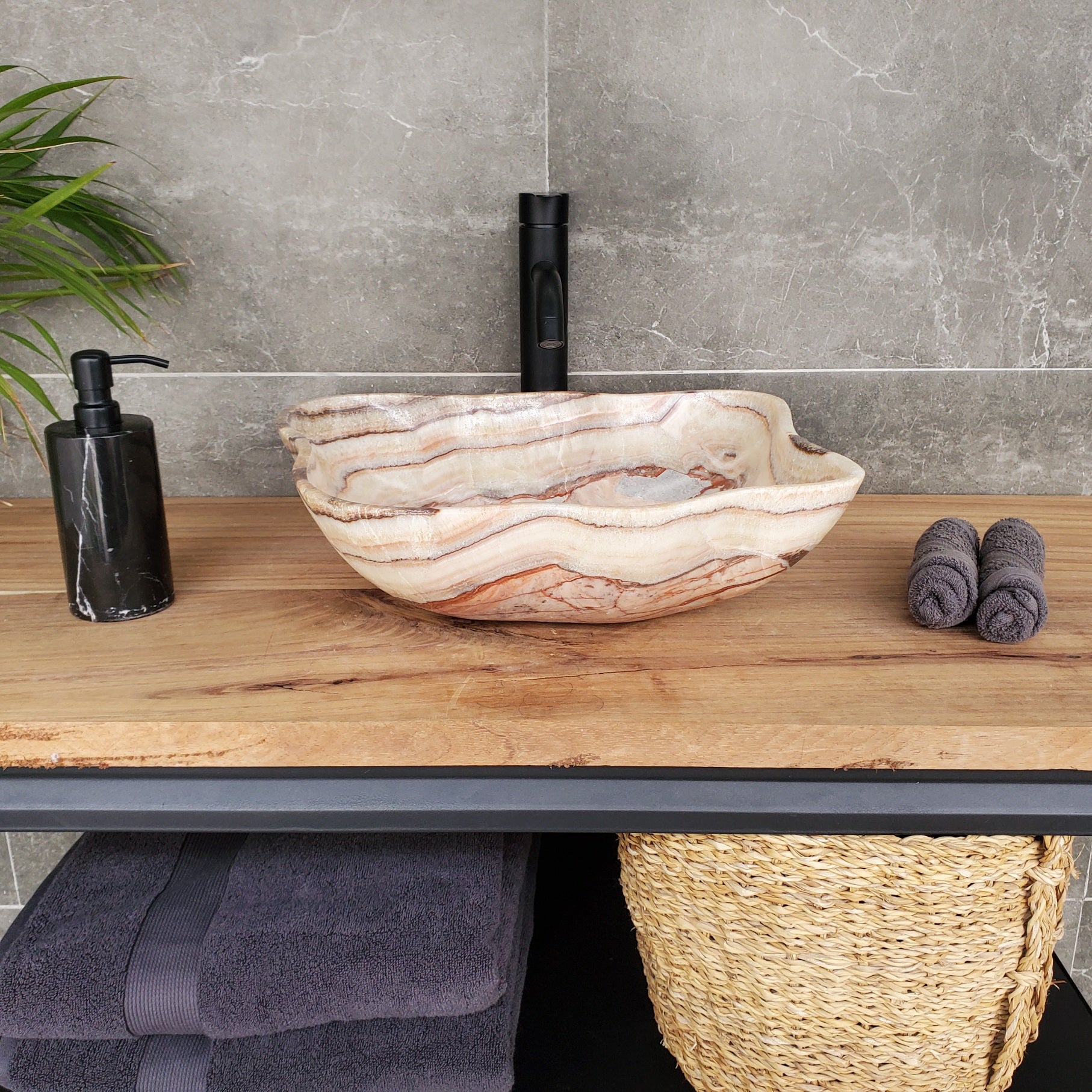 S33_37 Onyx Bathroom Vessel Sink