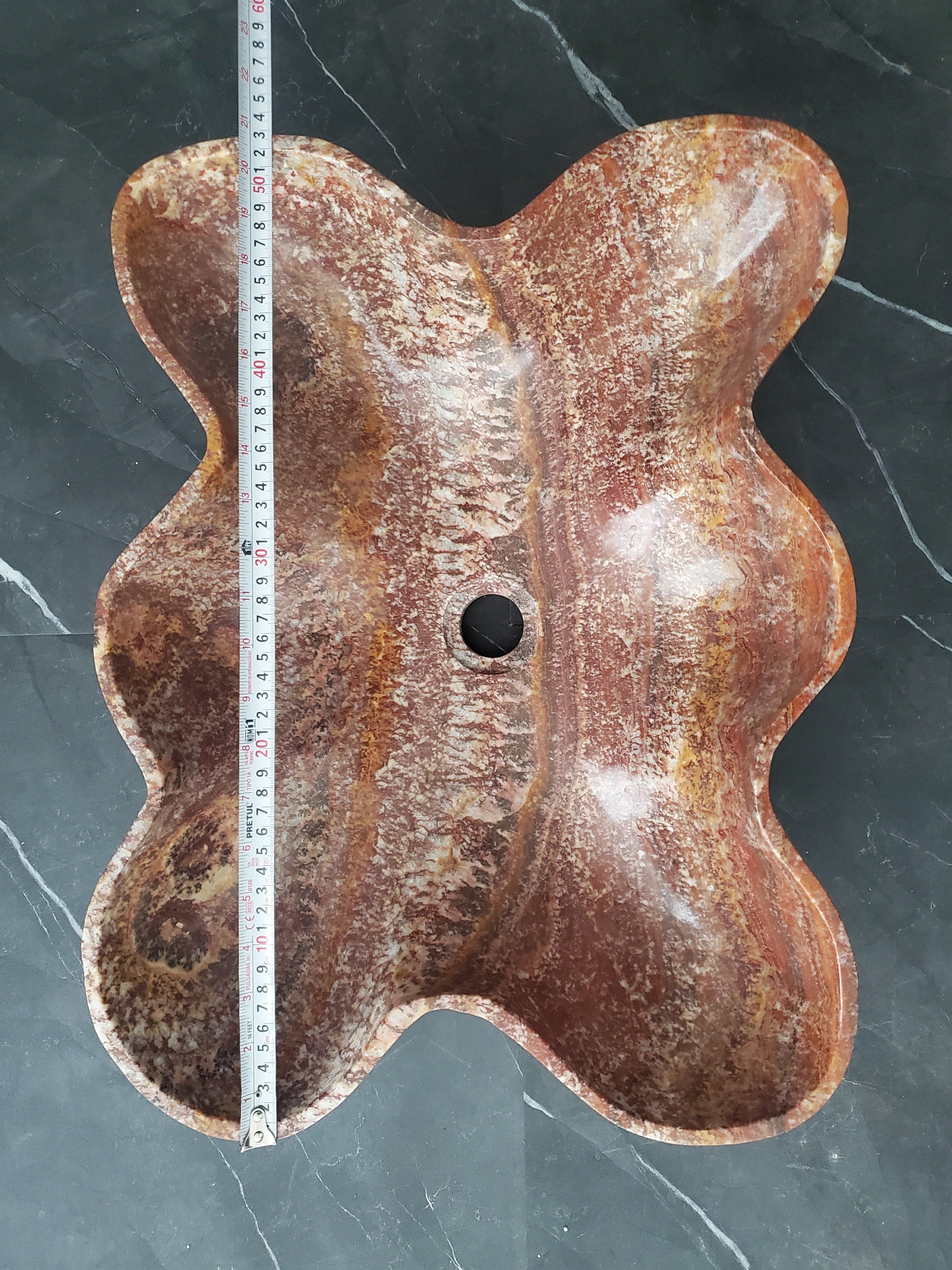 SET1032 Onyx Stone Vessel Sink Master Bathroom Set