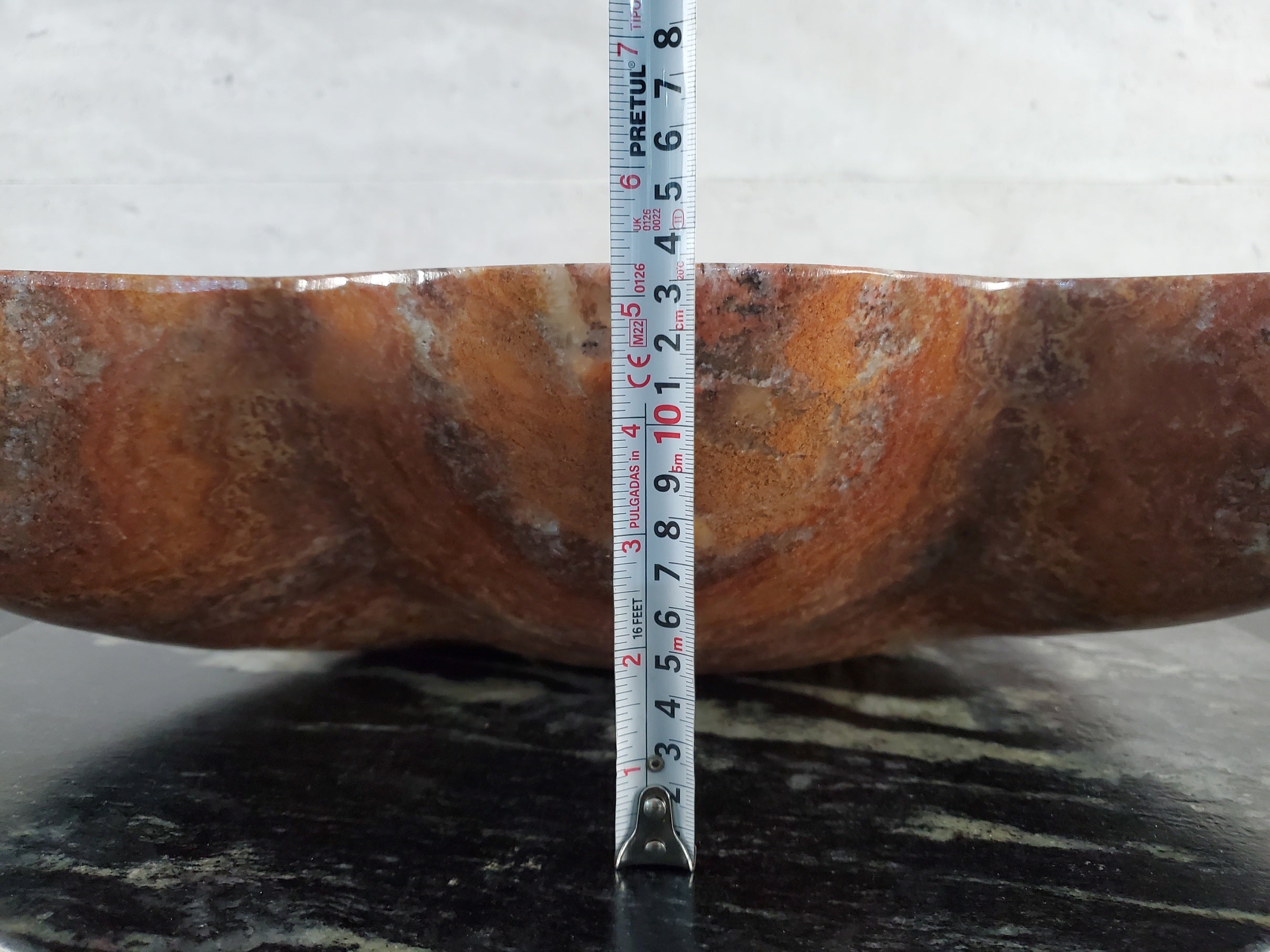 SET1032 Onyx Stone Vessel Sink Master Bathroom Set