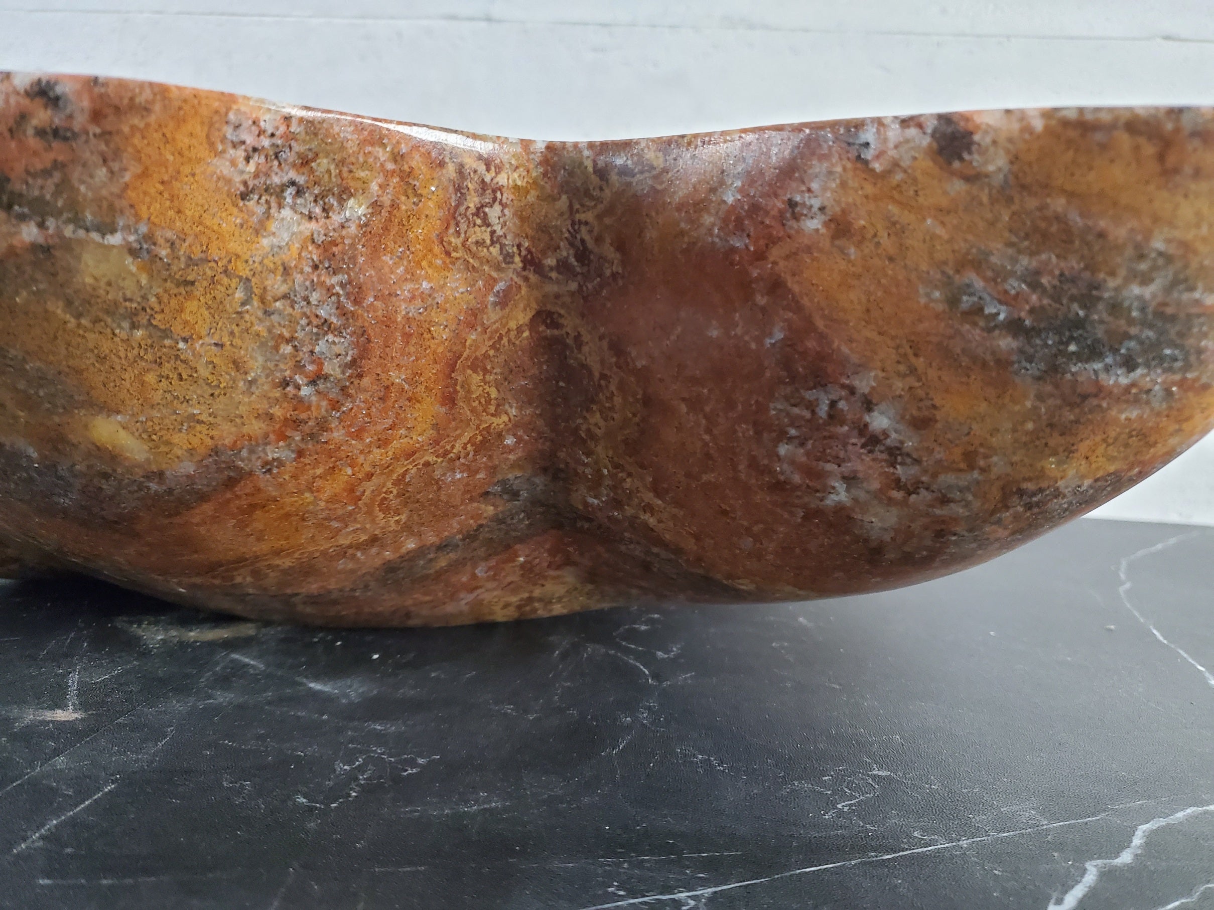 S27_11 Onyx Stone Vessel Bathroom Sink - 21 x 15.5 inch