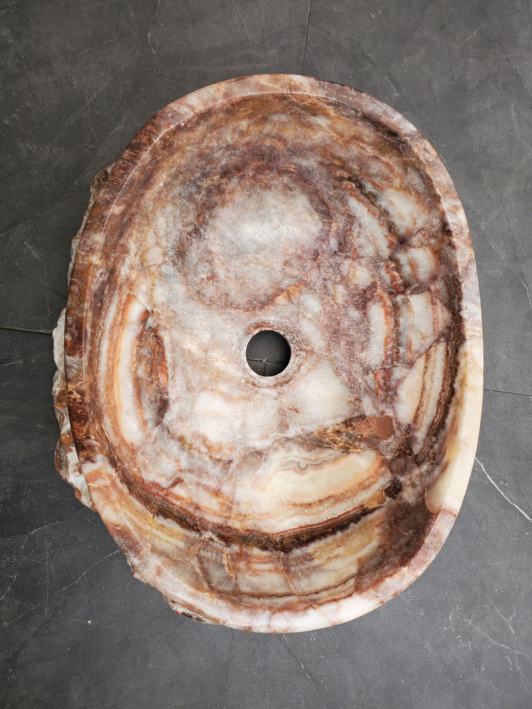 S31_10 Serpentine Onyx Stone Vessel Sink