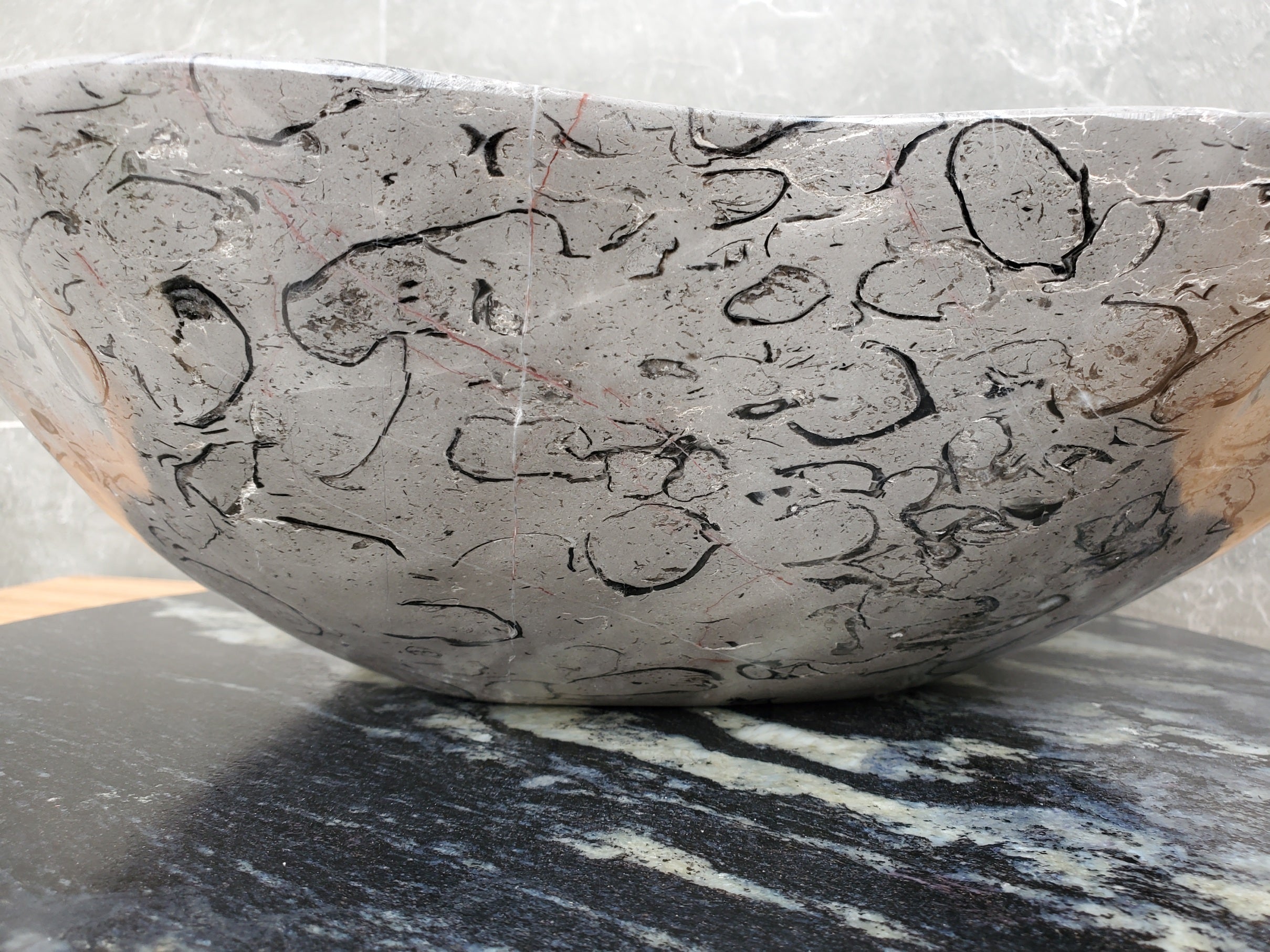 S32_18 Marble Vessel Bathroom Sink