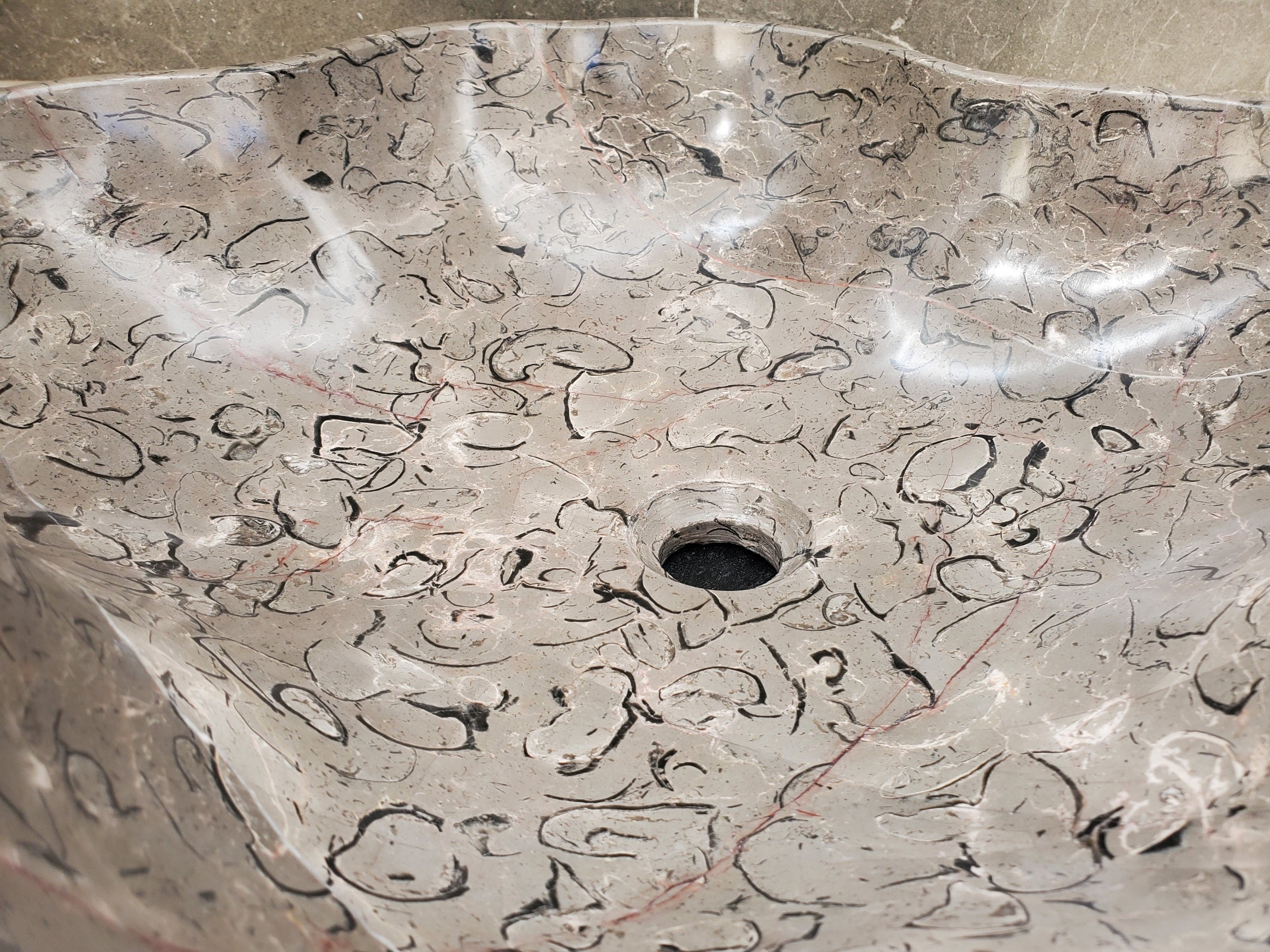 S32_19 Marble Vessel Bathroom Sink