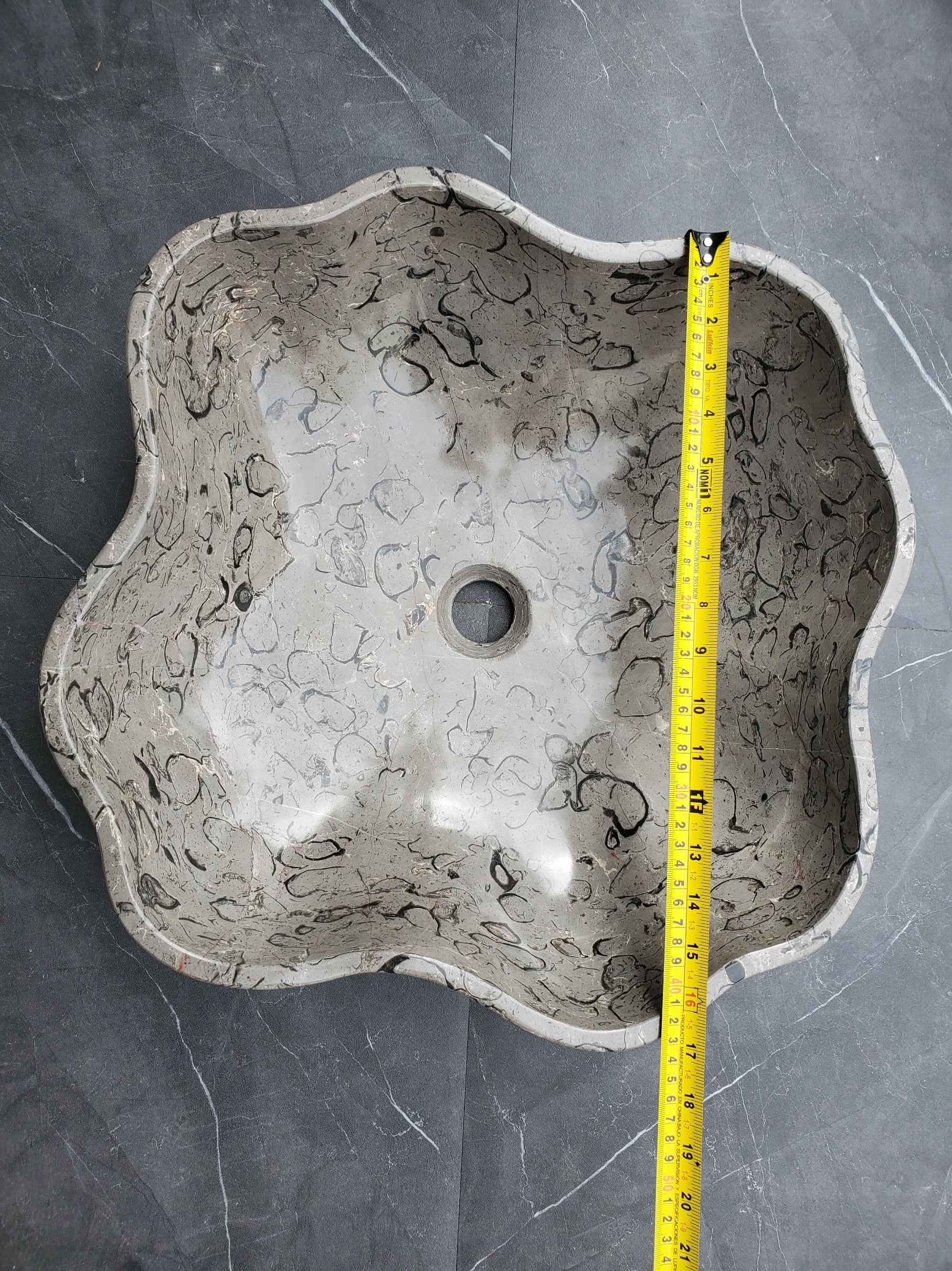 S32_18 Marble Vessel Bathroom Sink