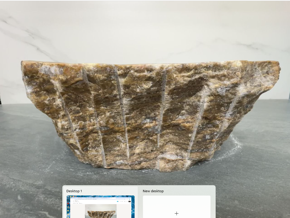 S13_15 Onyx Vessel Bathroom Sink - 19 x 15 inch