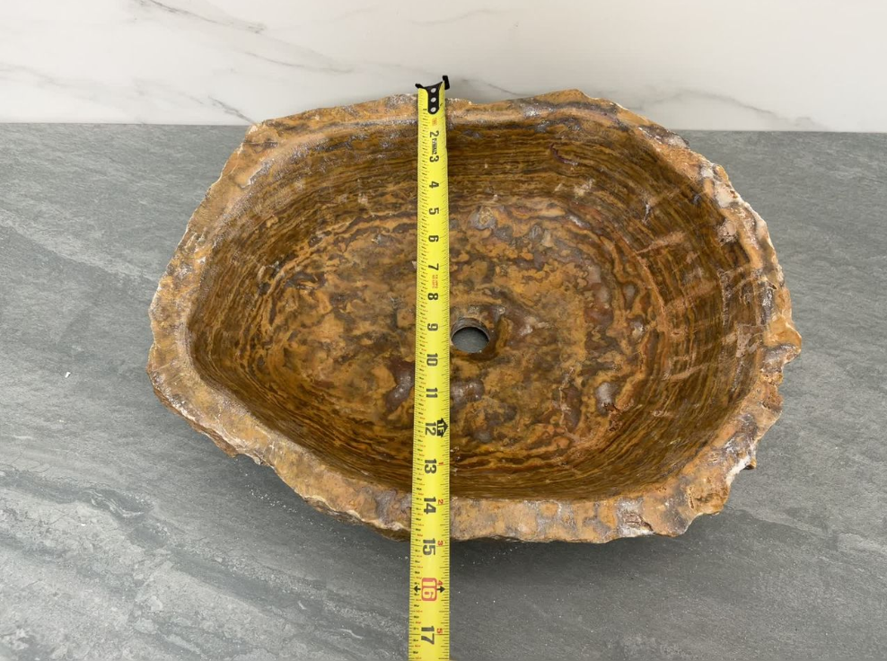 S13_15 Onyx Vessel Bathroom Sink - 19 x 15 inch
