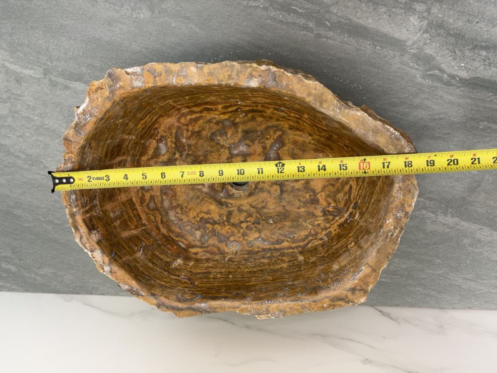 S13_15 Onyx Vessel Bathroom Sink - 19 x 15 inch