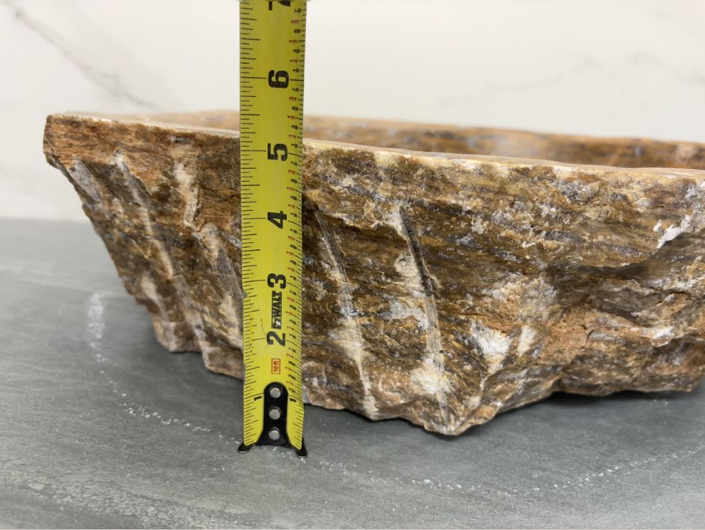 S13_15 Onyx Vessel Bathroom Sink - 19 x 15 inch