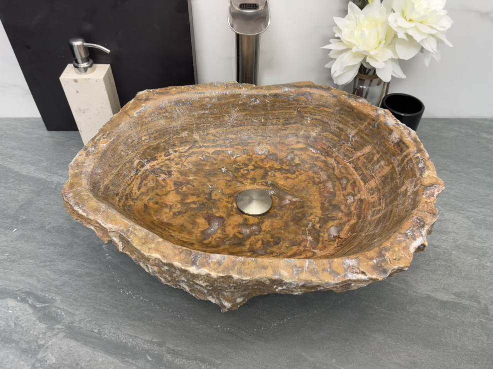 S13_15 Onyx Vessel Bathroom Sink - 19 x 15 inch