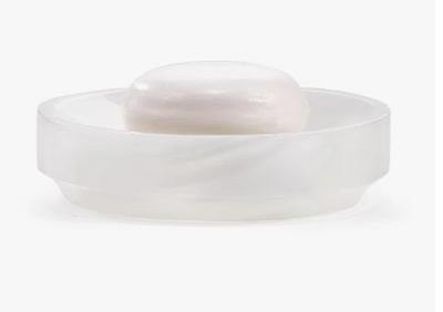 ST_03 White Ice Onyx Soap Tray