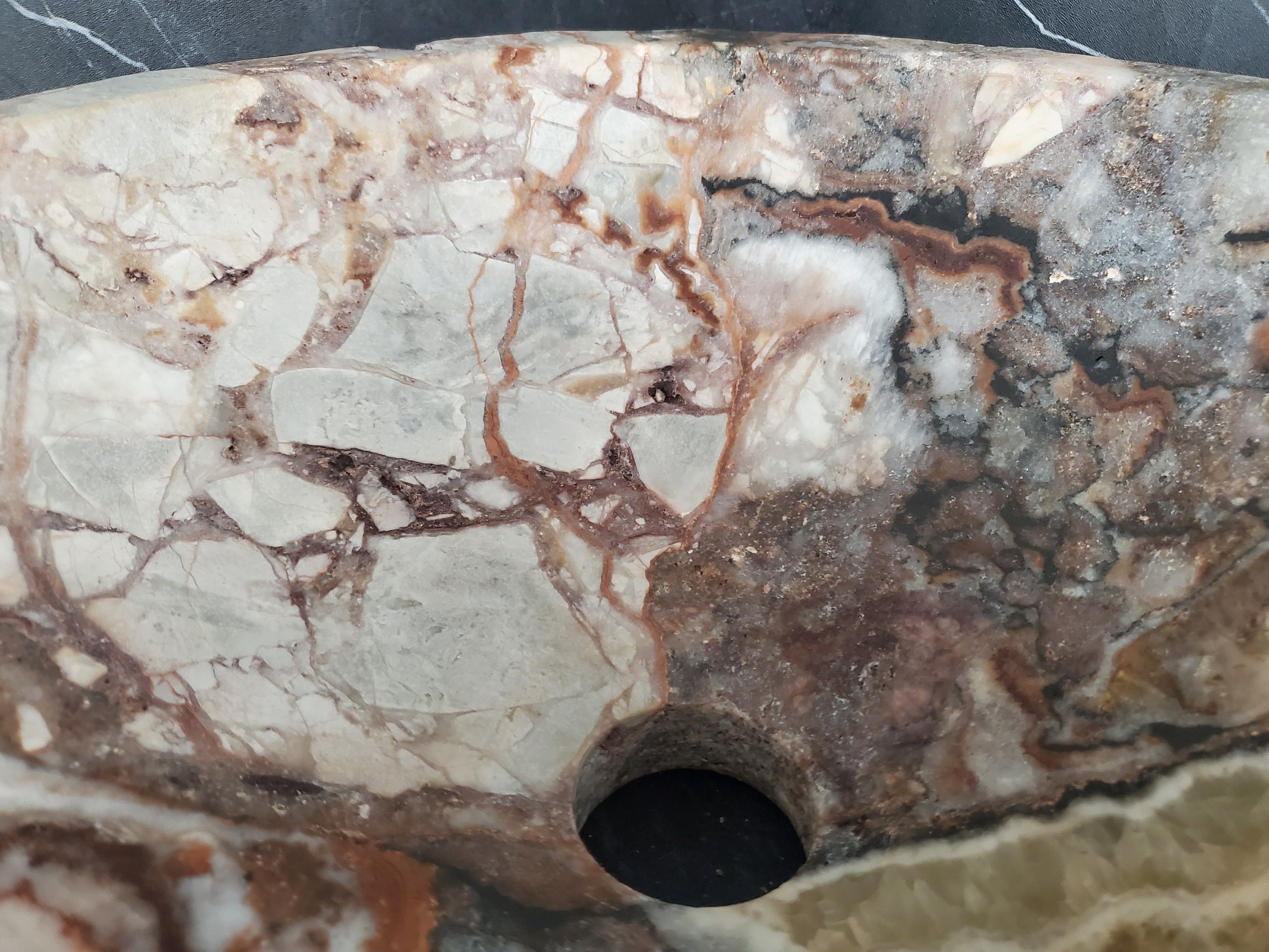 S26_02 Serpentina Onyx Stone Vessel Sink (Round)