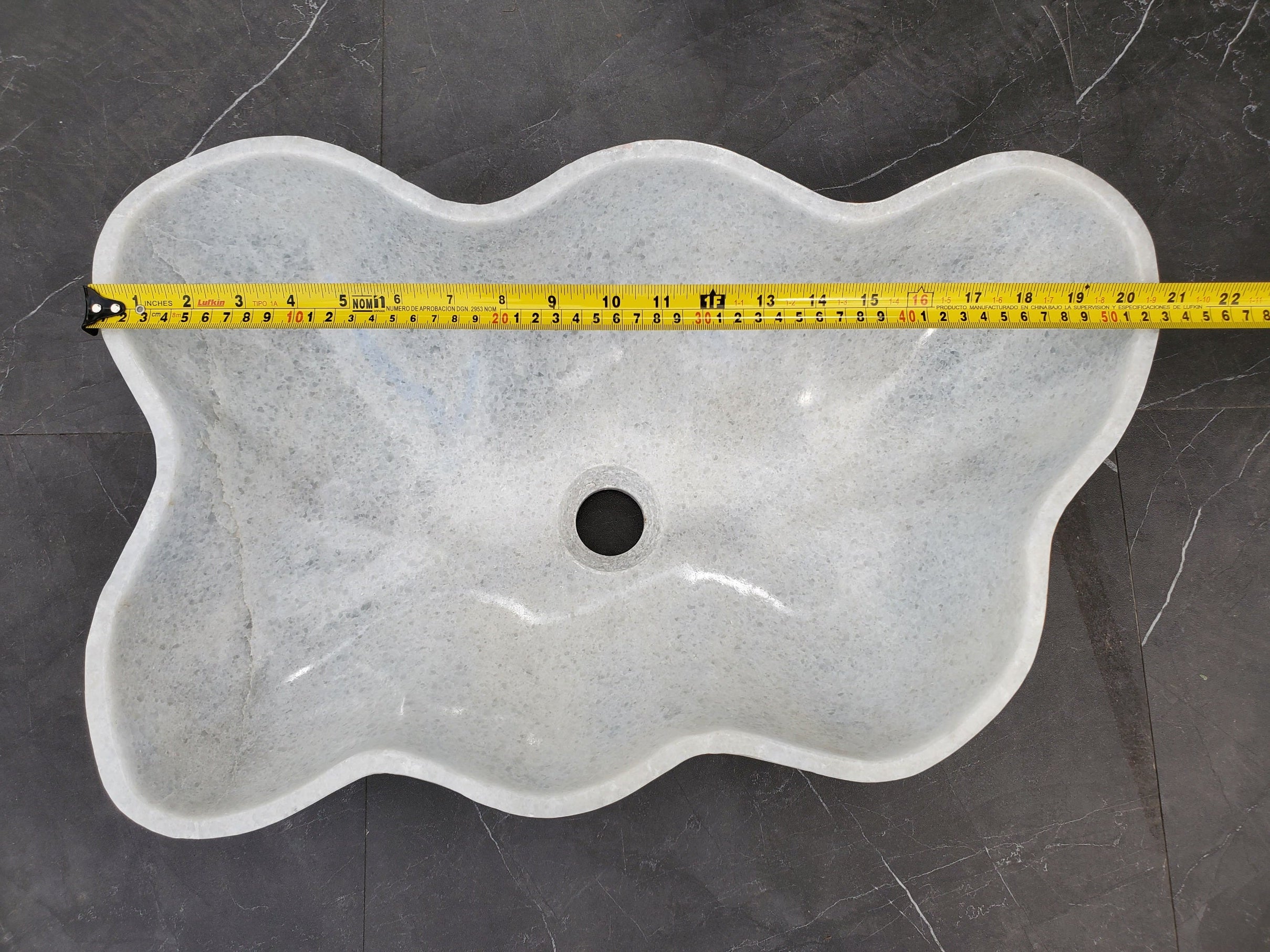 S33_51 Guadiana Marble Bathroom Vessel Sink - 20.5 x 12 inch