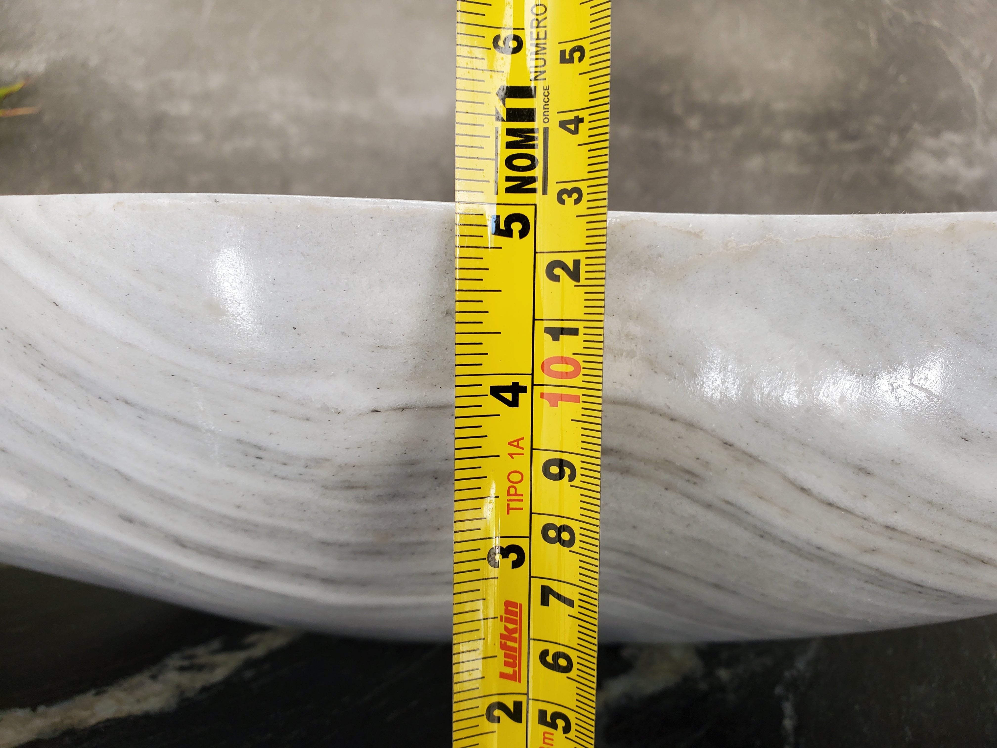 S33_31 Vego Marble Bathroom Vessel Sink - 18 x 16 inch