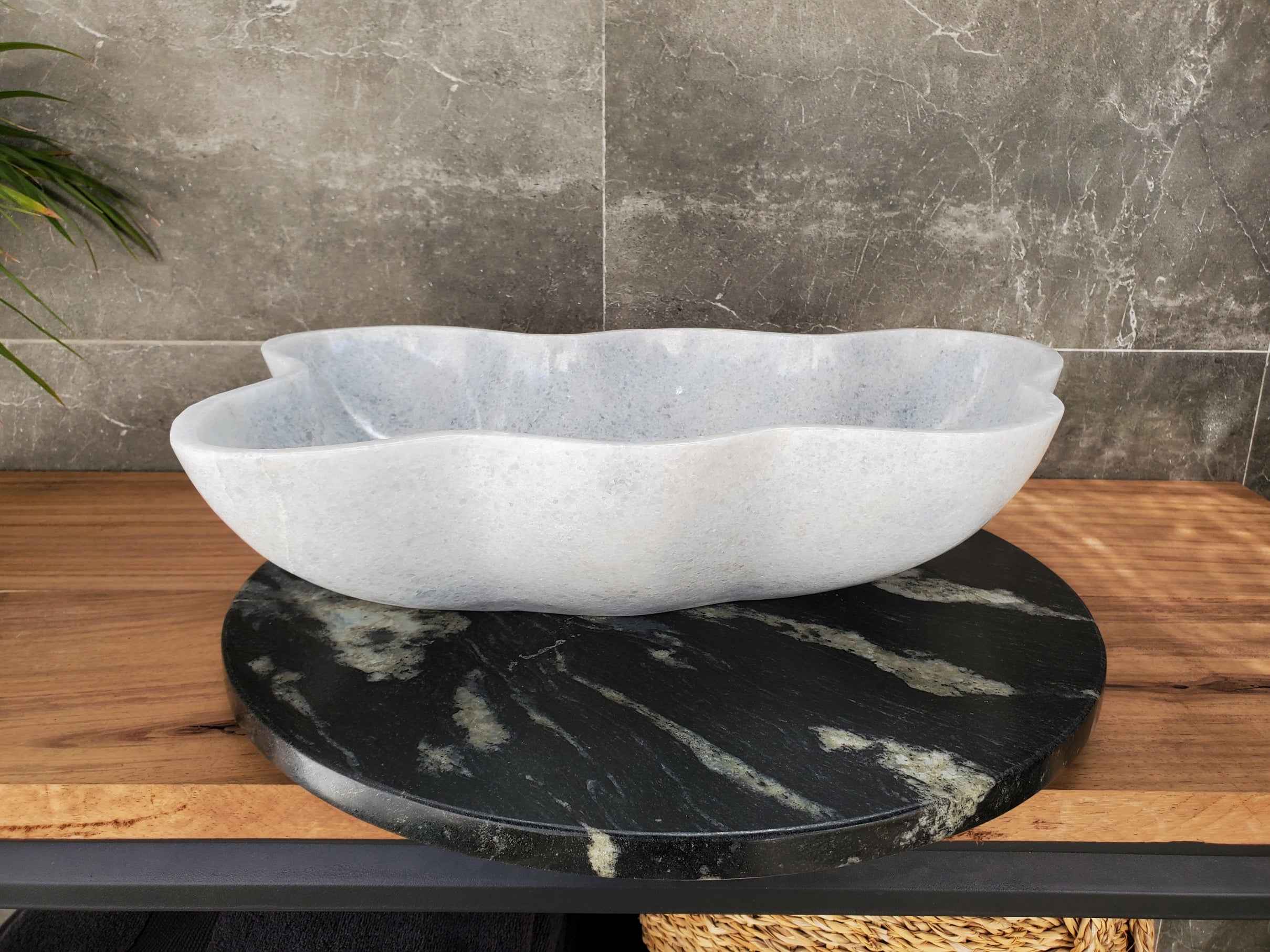 S33_51 Guadiana Marble Bathroom Vessel Sink - 20.5 x 12 inch